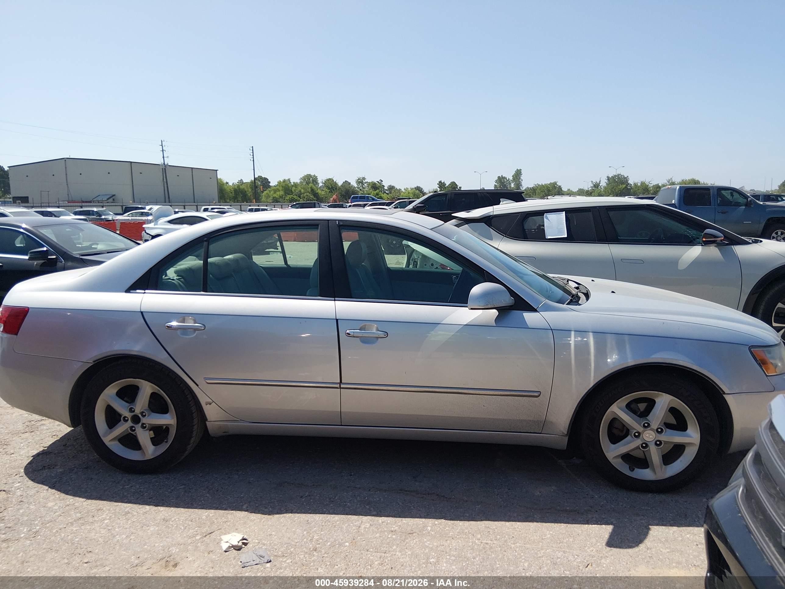 2008 Hyundai Sonata Limited V6/se V6 Silver vin: 5NPEU46F78H306544