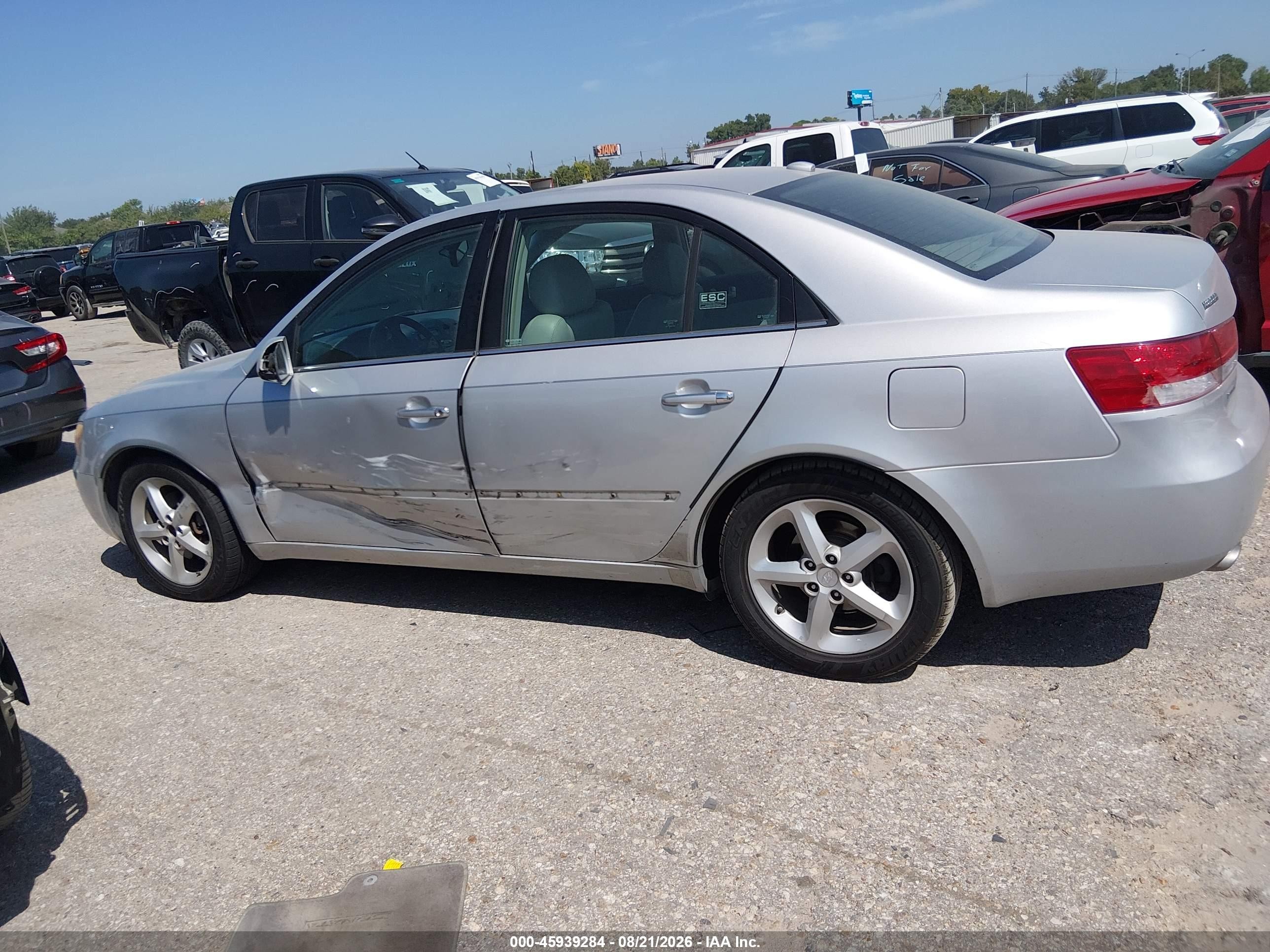 2008 Hyundai Sonata Limited V6/se V6 Silver vin: 5NPEU46F78H306544