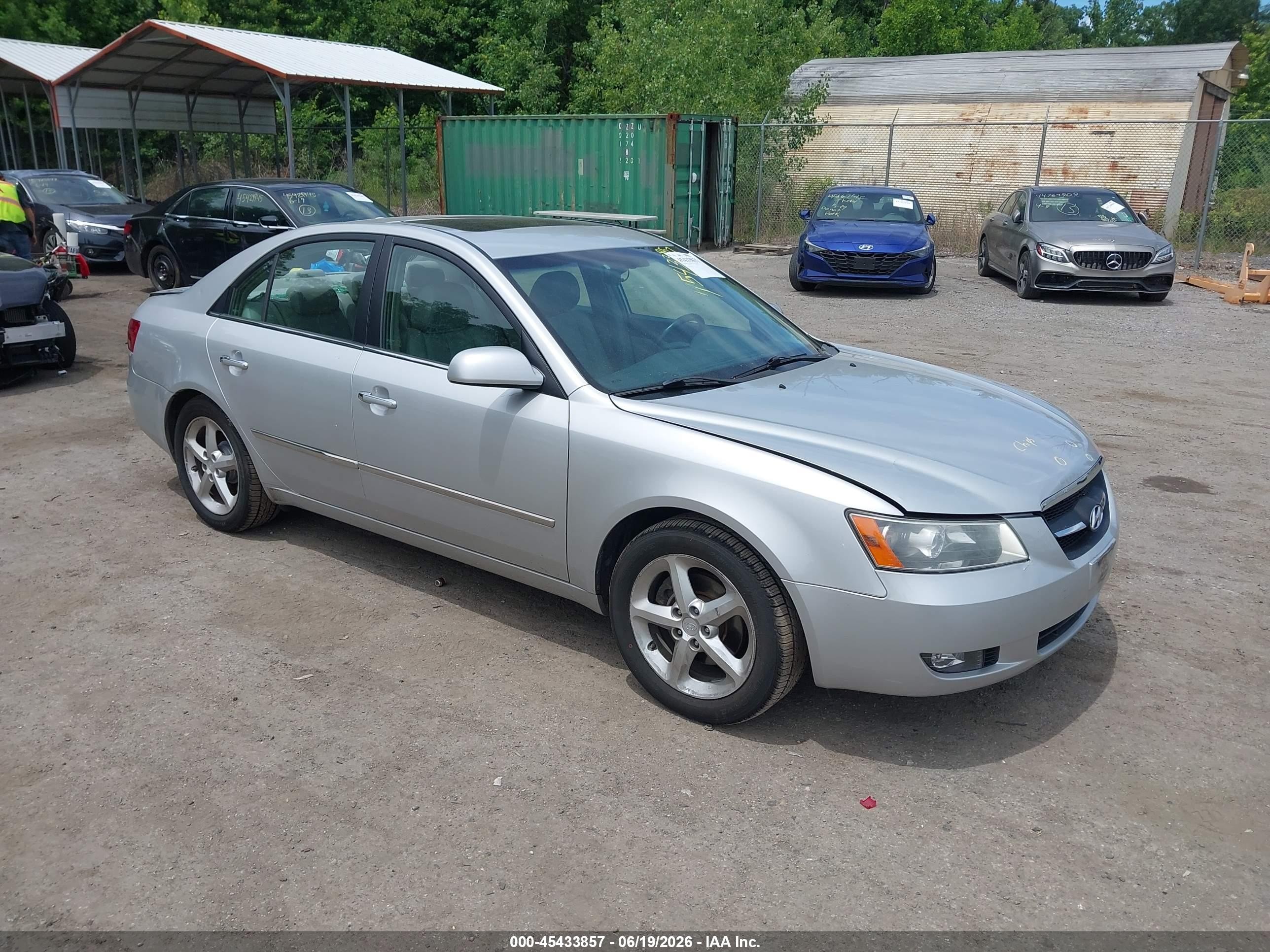 2008 Hyundai Sonata Limited V6/se V6 Silver vin: 5NPEU46F78H351872