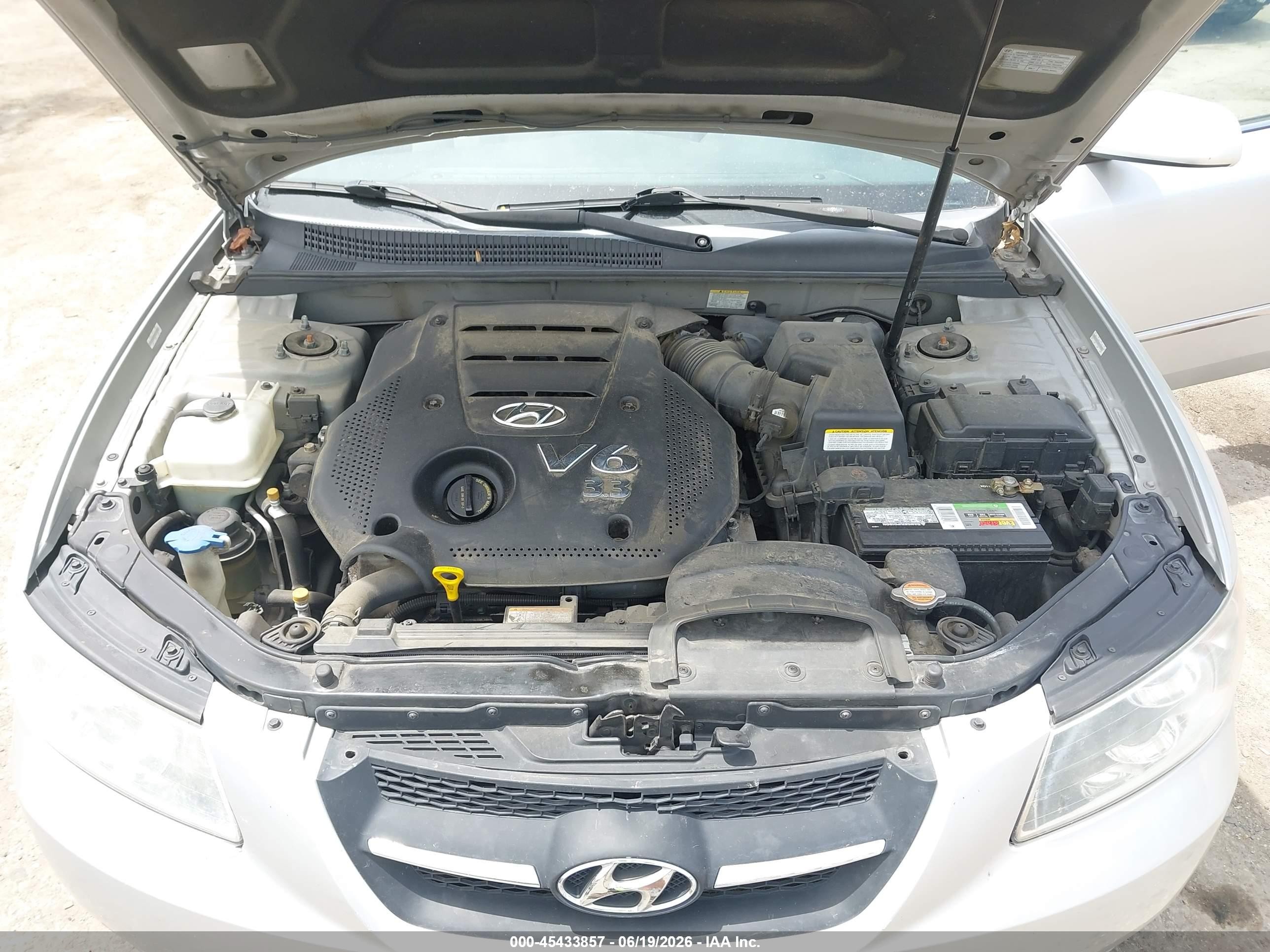 2008 Hyundai Sonata Limited V6/se V6 Silver vin: 5NPEU46F78H351872