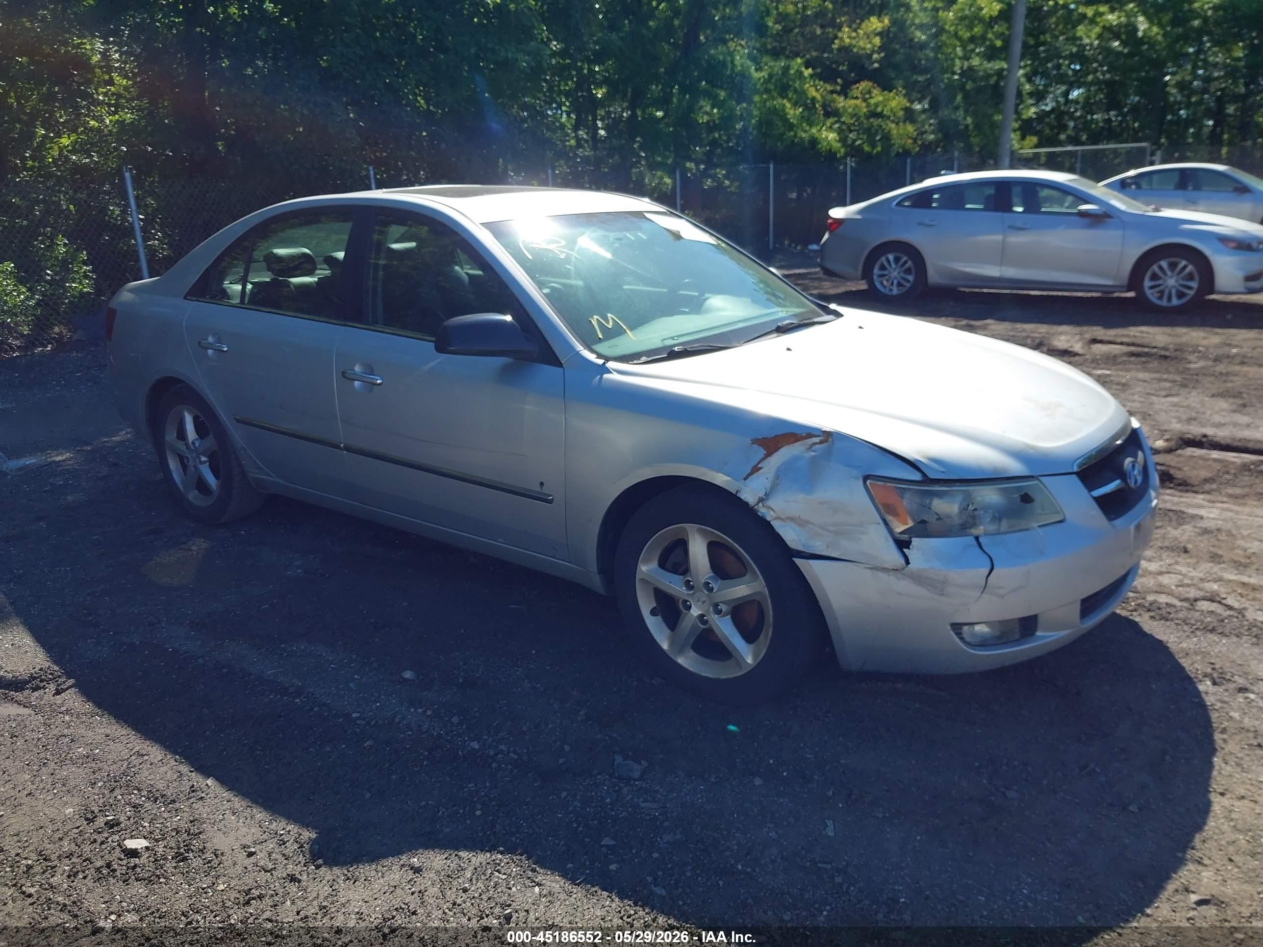2008 Hyundai Sonata Limited V6/se V6 Gray vin: 5NPEU46F78H376125