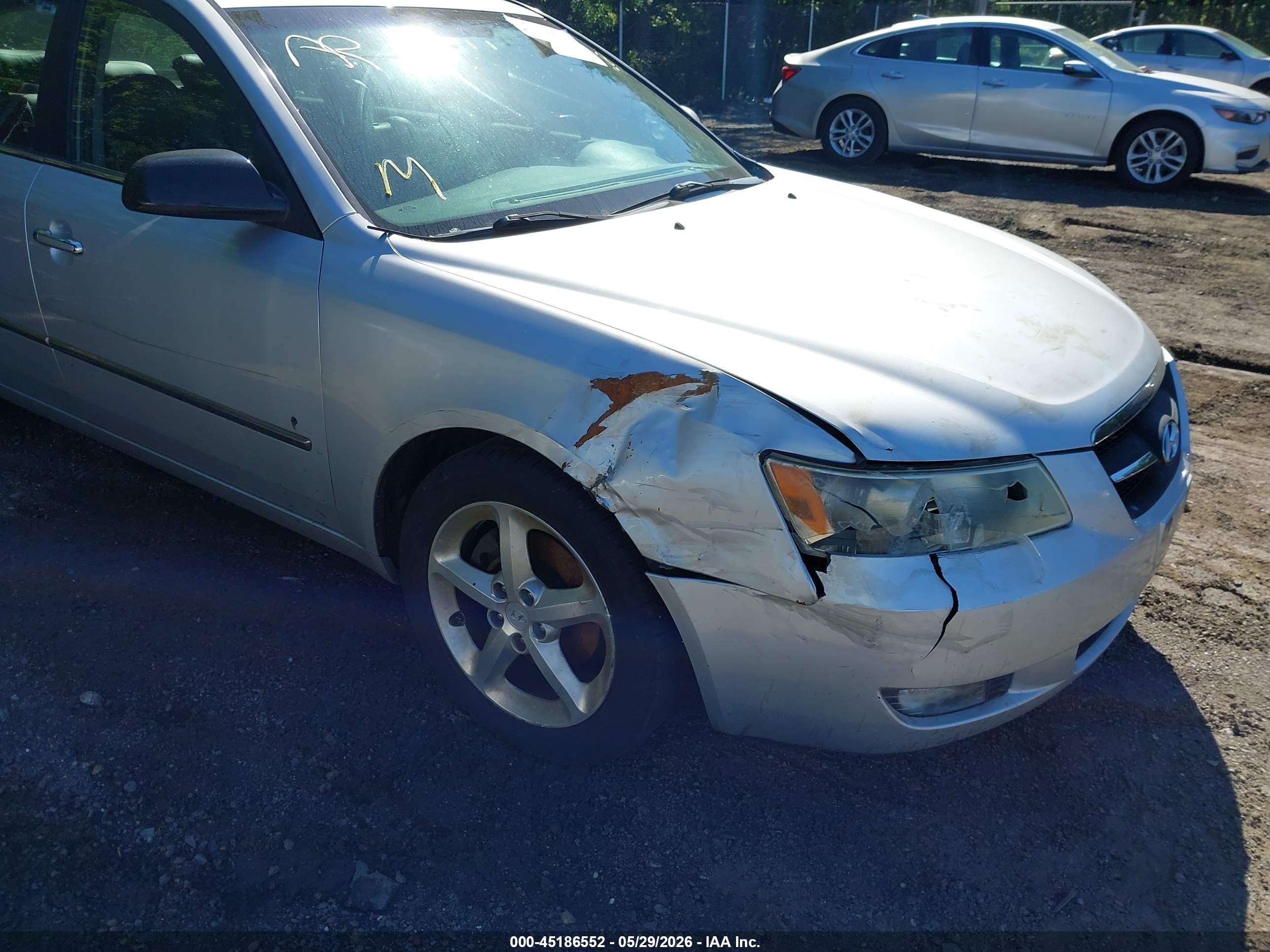 2008 Hyundai Sonata Limited V6/se V6 Серый vin: 5NPEU46F78H376125