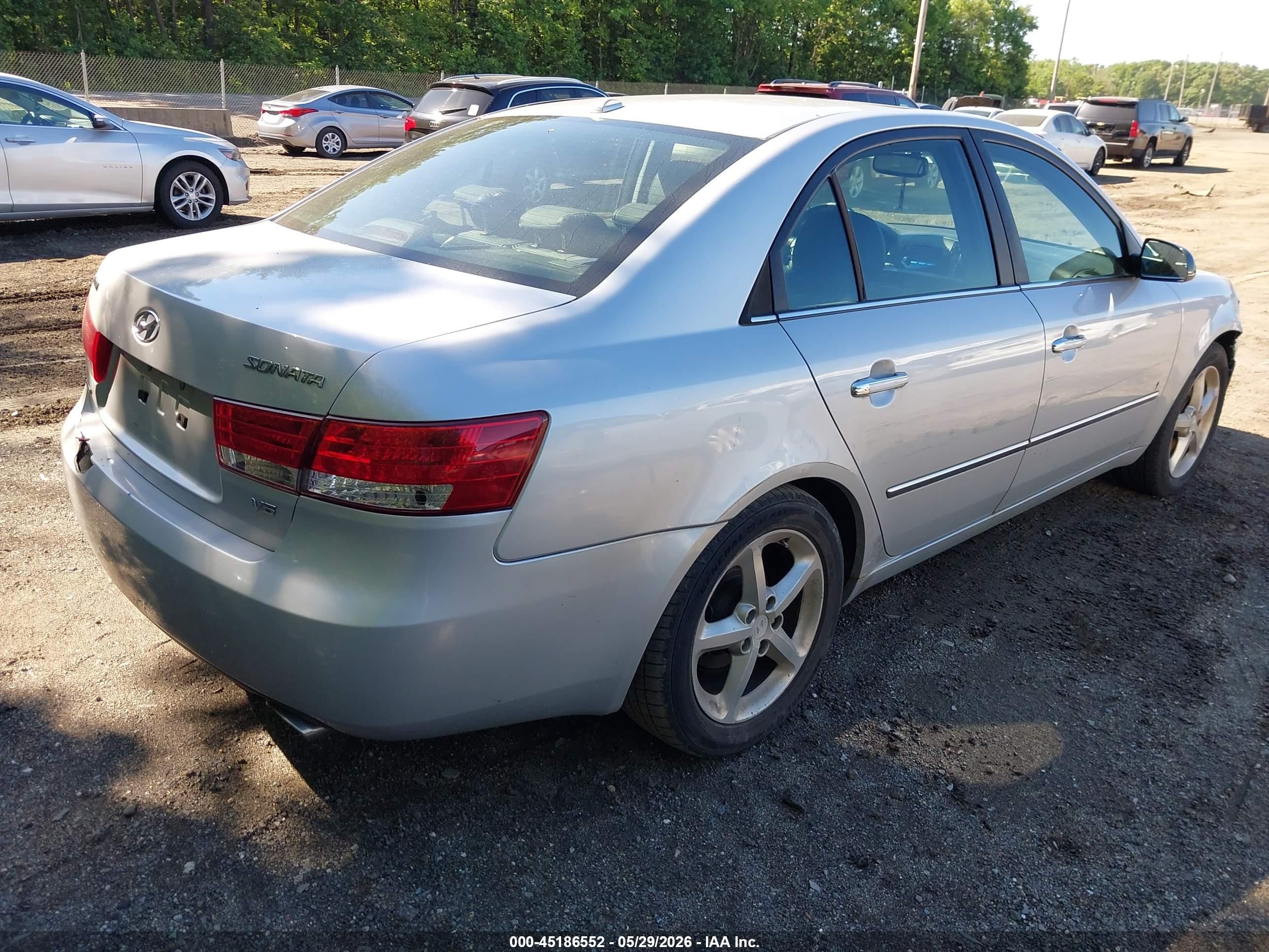 2008 Hyundai Sonata Limited V6/se V6 Серый vin: 5NPEU46F78H376125