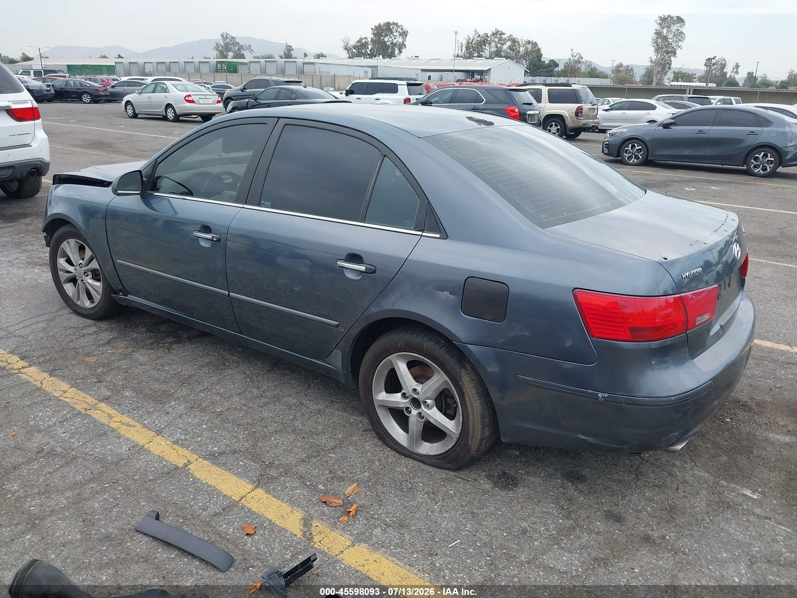 2009 Hyundai Sonata Se V6 Blue vin: 5NPEU46F79H465419