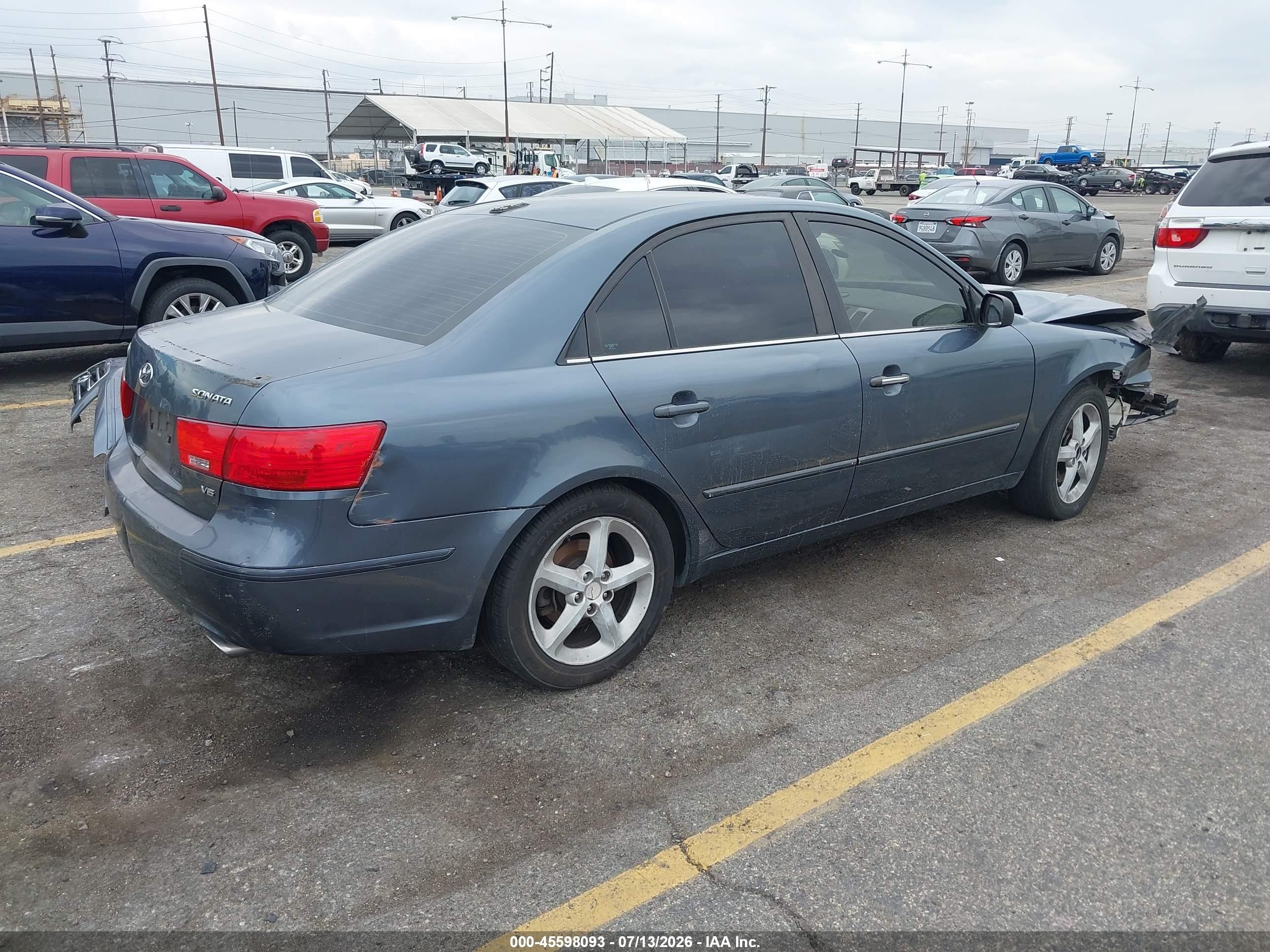 2009 Hyundai Sonata Se V6 Blue vin: 5NPEU46F79H465419