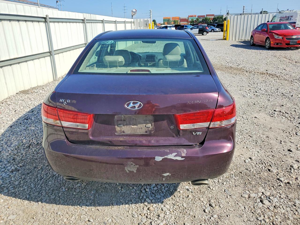 2006 Hyundai Sonata Gls V6 Maroon vin: 5NPEU46F86H007612