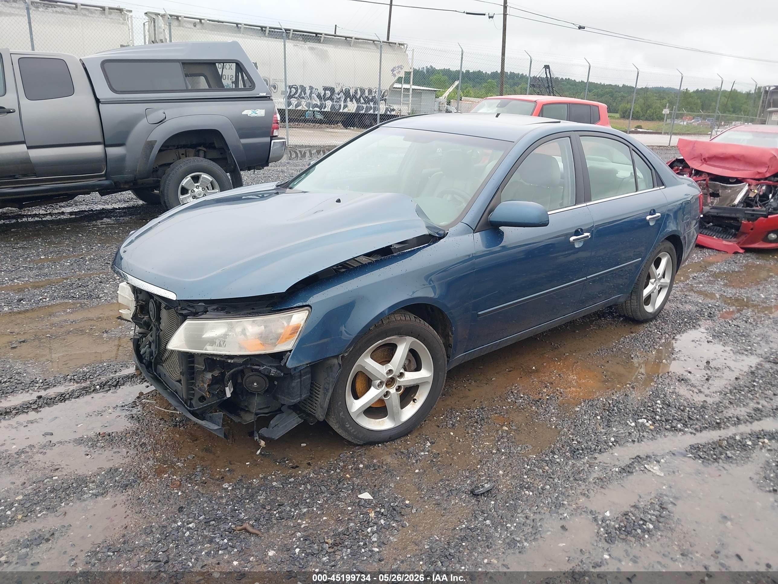2006 Hyundai Sonata Gls V6/lx V6 Blue vin: 5NPEU46F86H033465