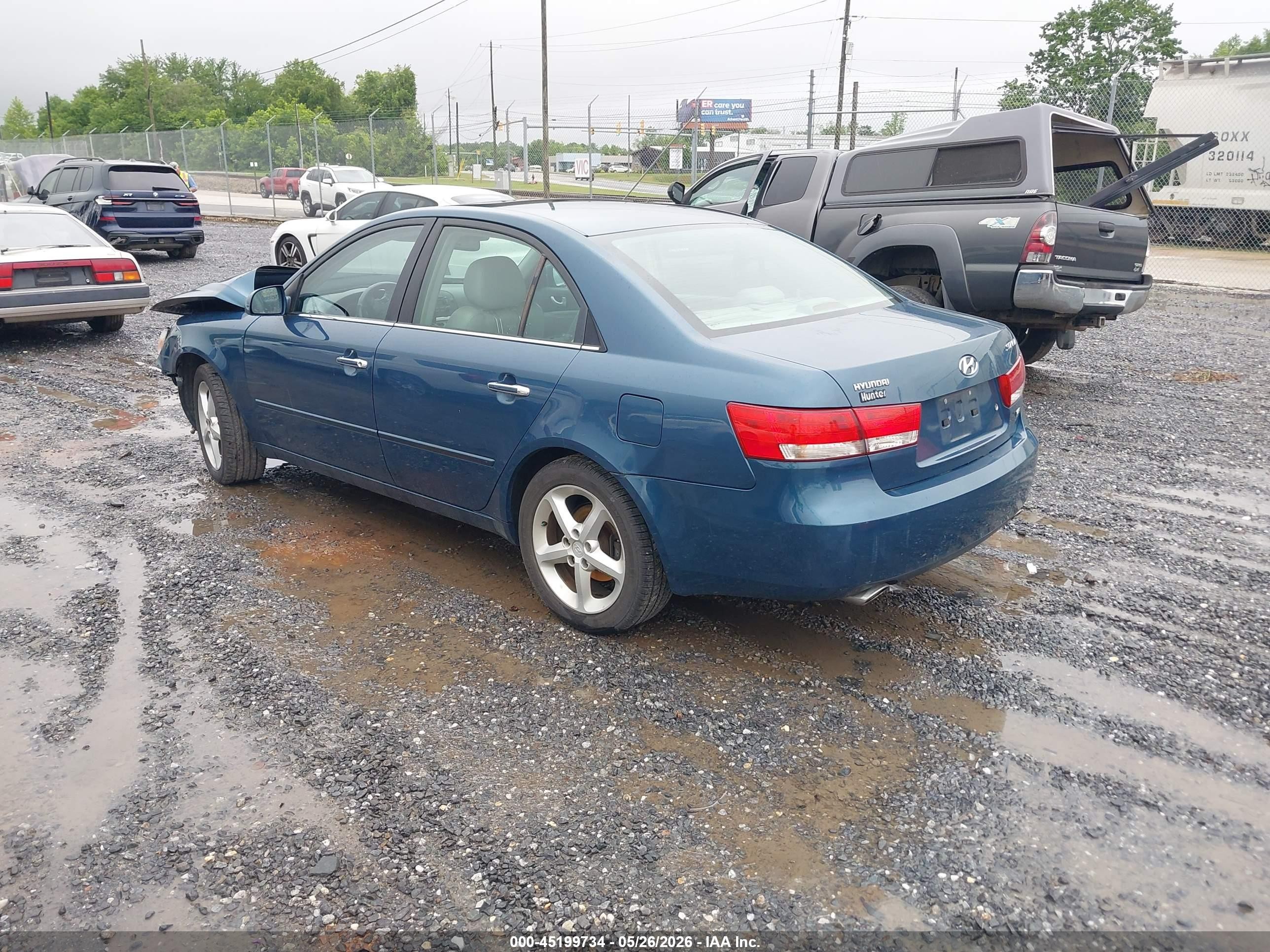 2006 Hyundai Sonata Gls V6/lx V6 Blue vin: 5NPEU46F86H033465