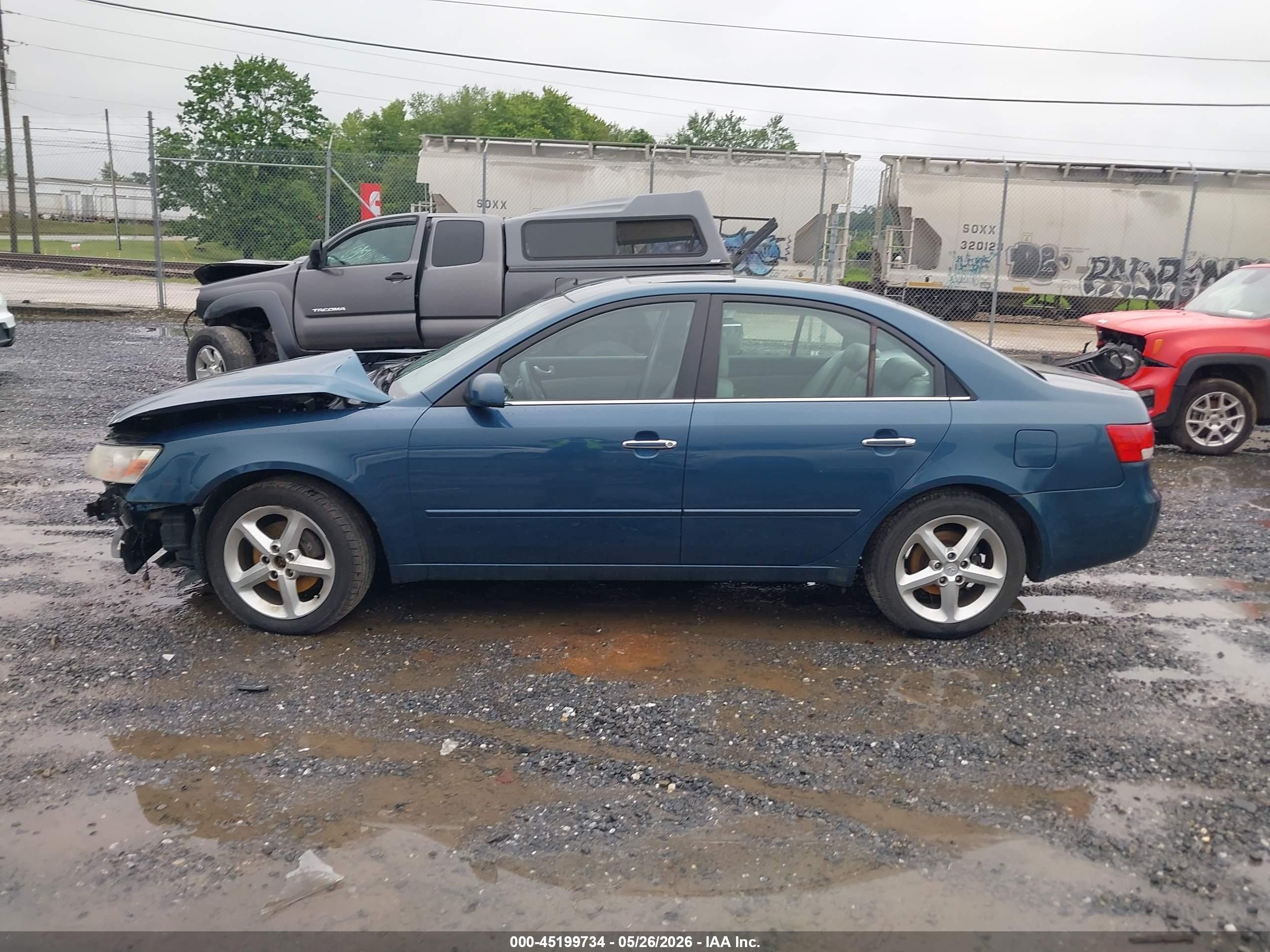 2006 Hyundai Sonata Gls V6/lx V6 Blue vin: 5NPEU46F86H033465