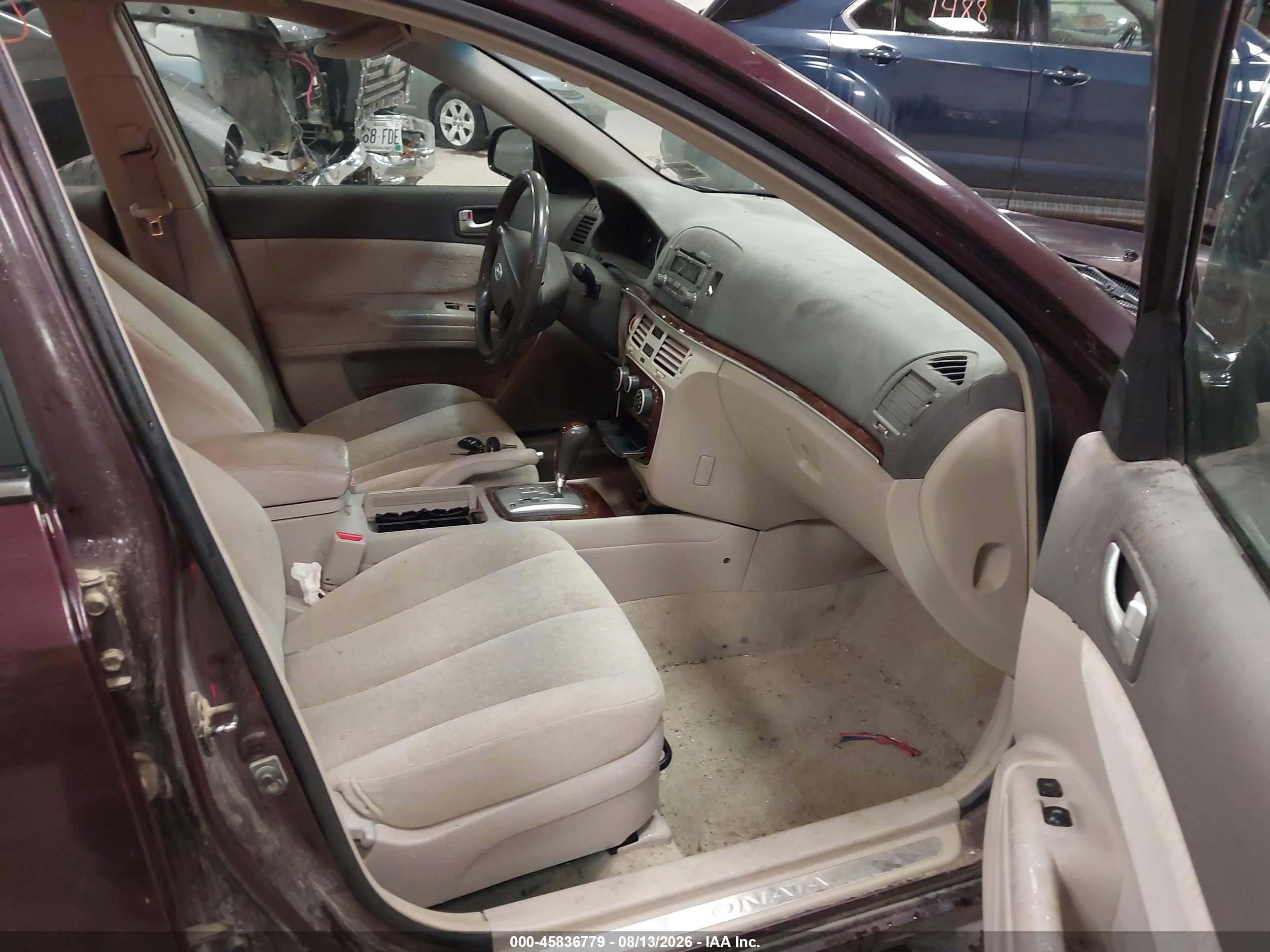 2006 Hyundai Sonata Gls V6/lx V6 Burgundy vin: 5NPEU46F86H038620