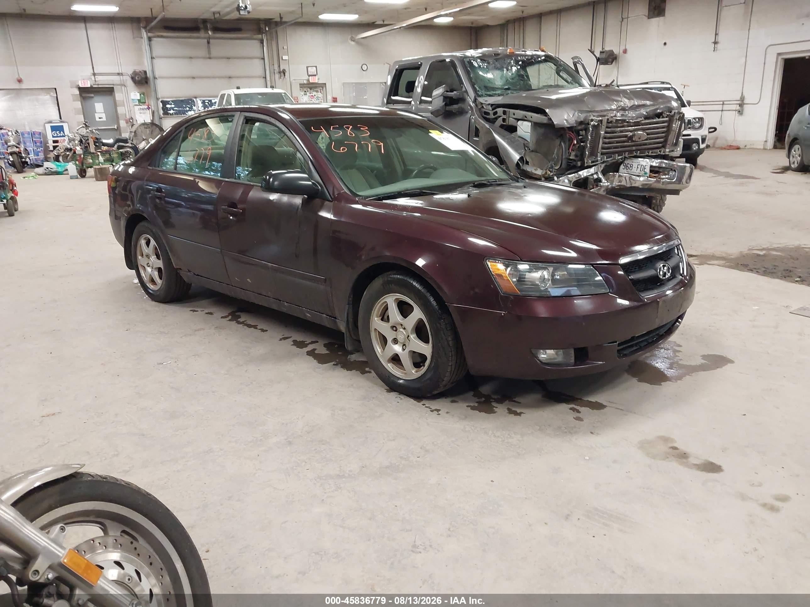 2006 Hyundai Sonata Gls V6/lx V6 Burgundy vin: 5NPEU46F86H038620