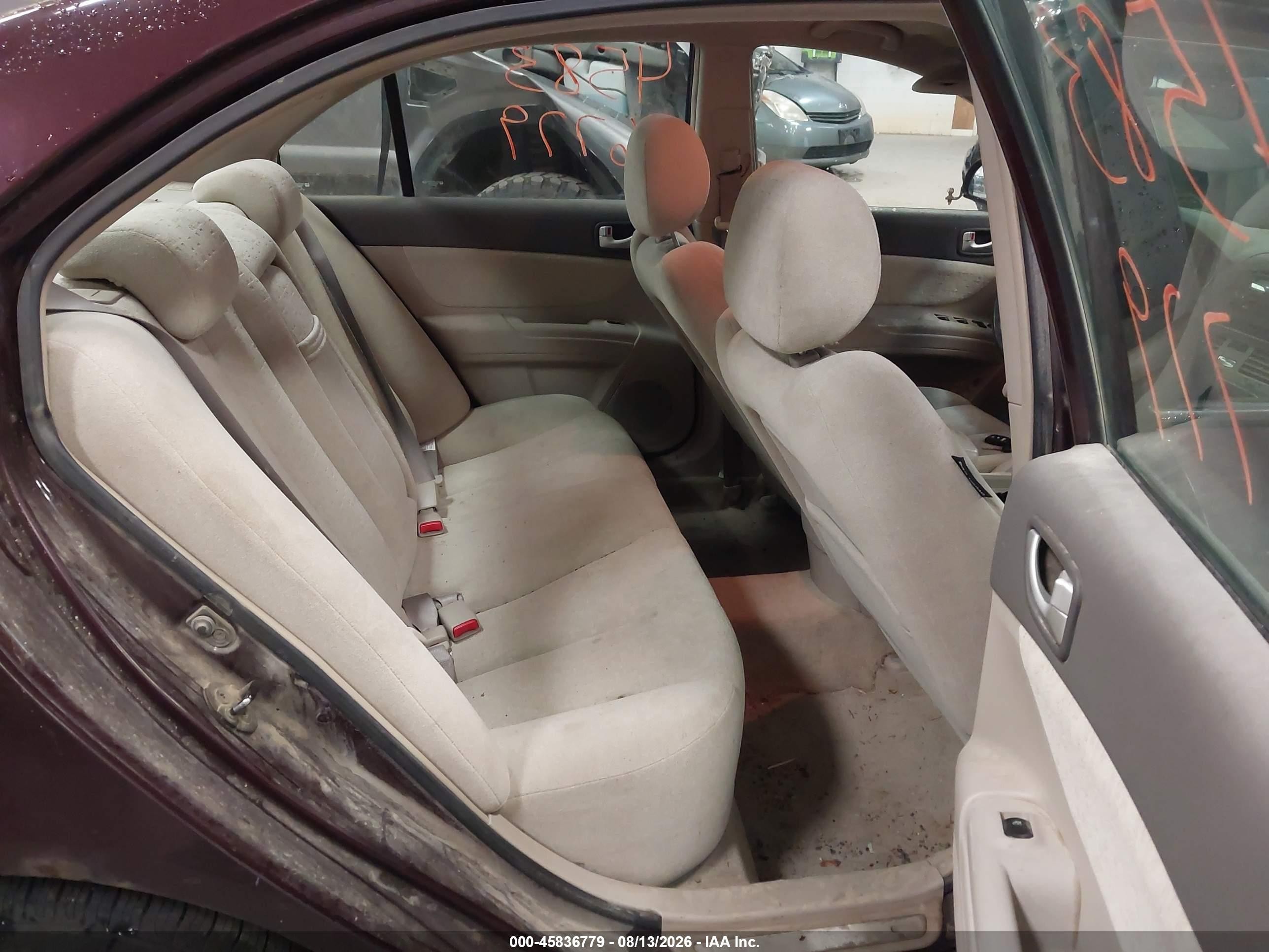 2006 Hyundai Sonata Gls V6/lx V6 Burgundy vin: 5NPEU46F86H038620