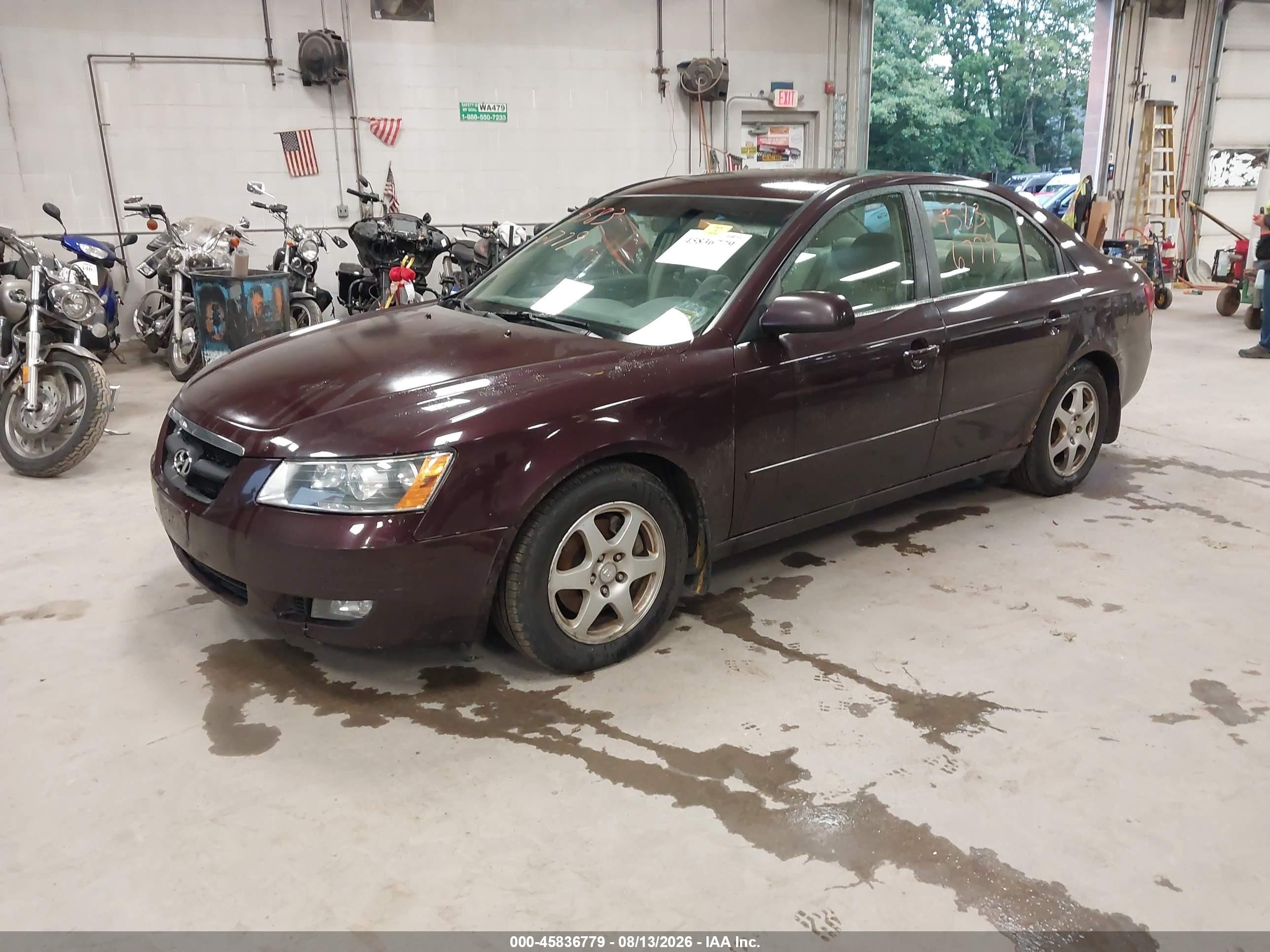 2006 Hyundai Sonata Gls V6/lx V6 Burgundy vin: 5NPEU46F86H038620