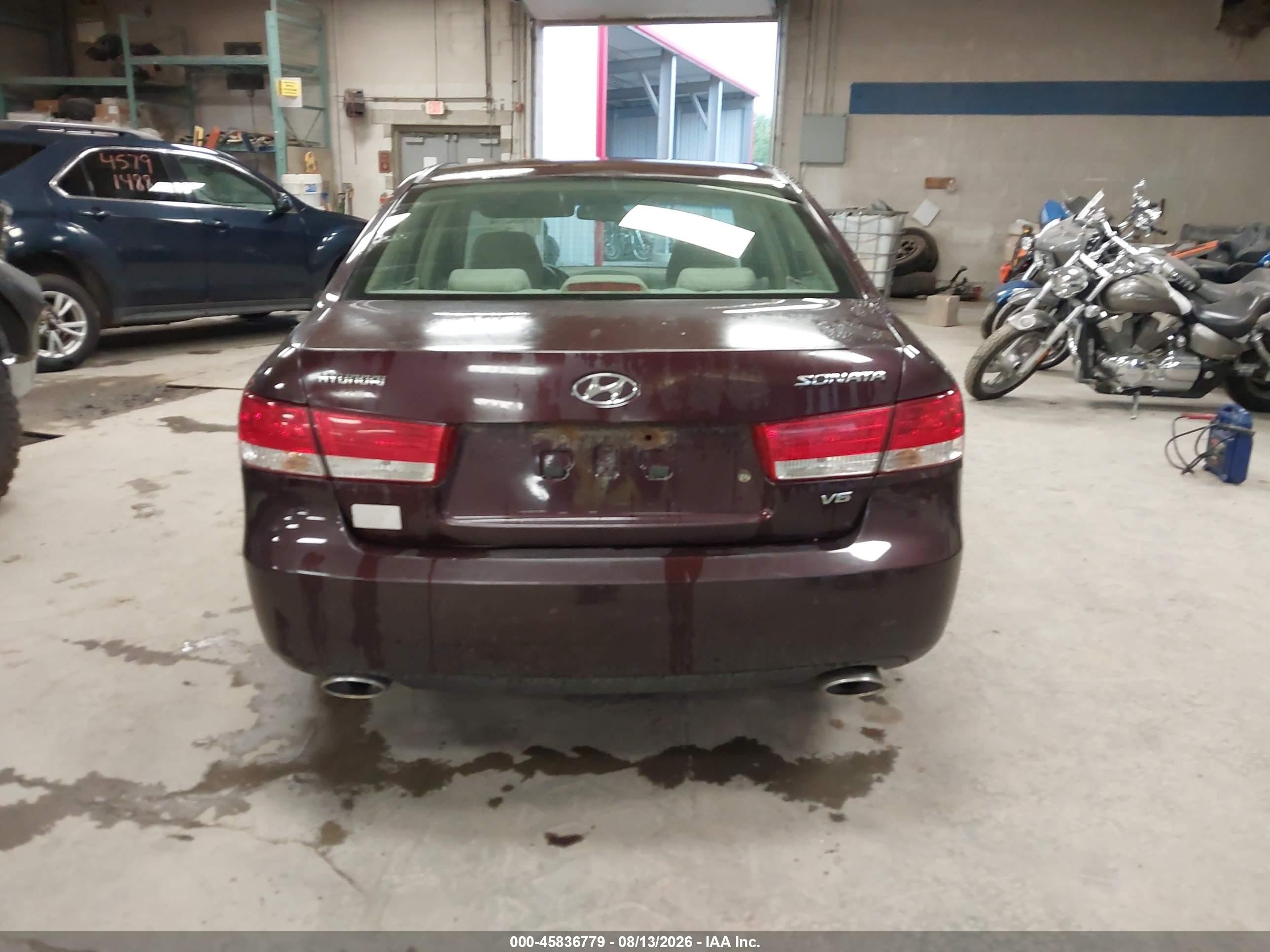 2006 Hyundai Sonata Gls V6/lx V6 Burgundy vin: 5NPEU46F86H038620