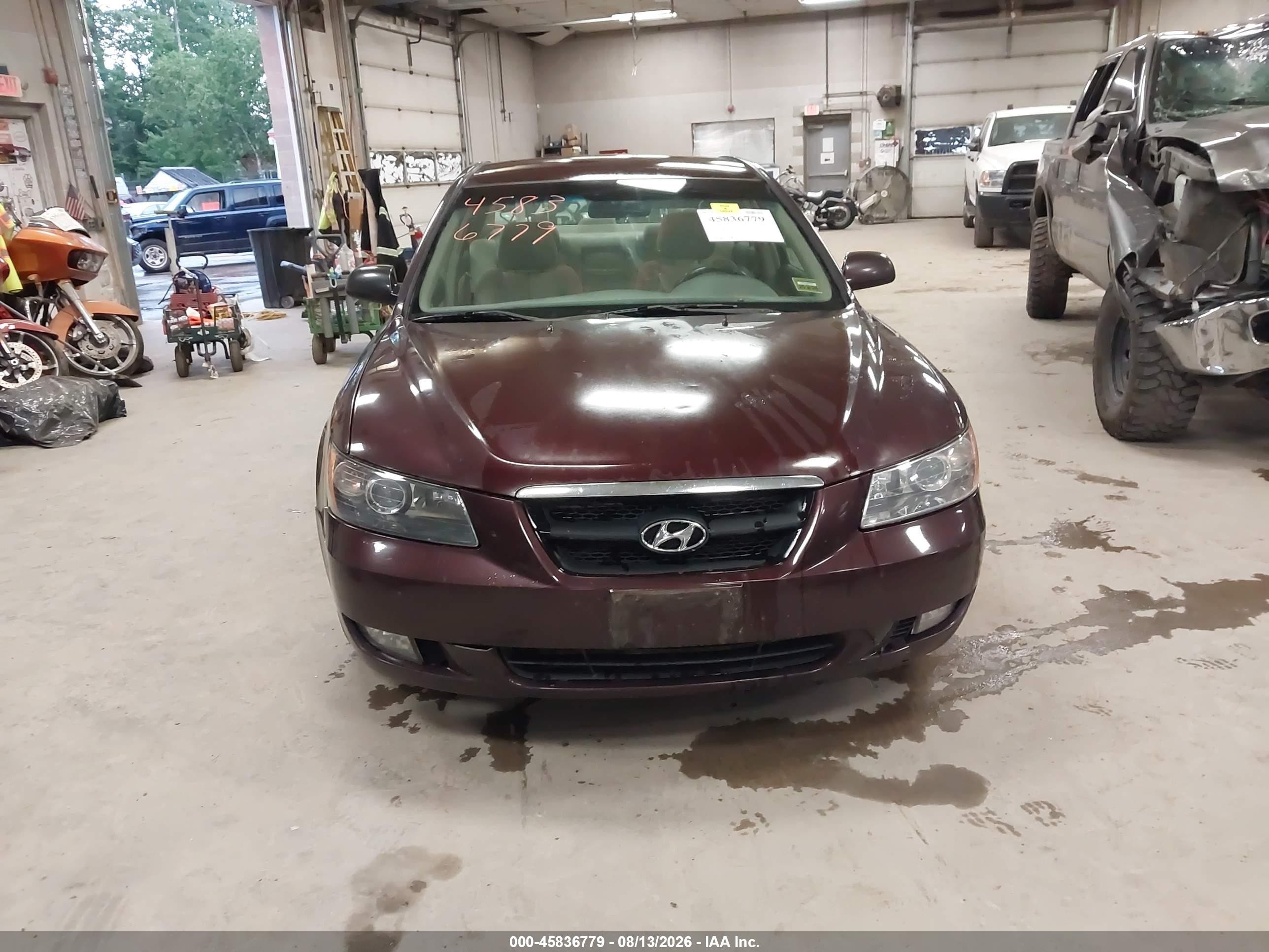 2006 Hyundai Sonata Gls V6/lx V6 Burgundy vin: 5NPEU46F86H038620