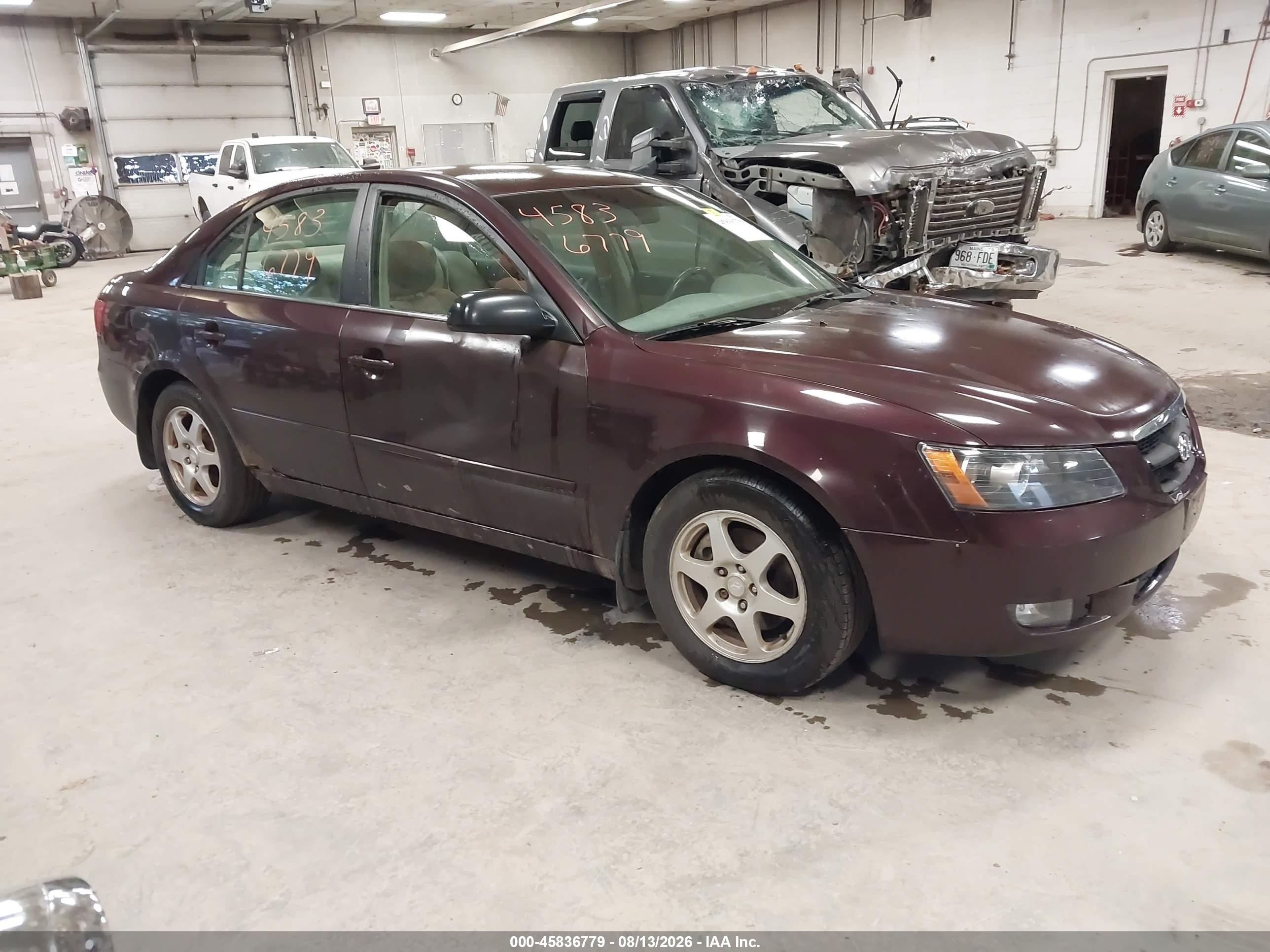 2006 Hyundai Sonata Gls V6/lx V6 Burgundy vin: 5NPEU46F86H038620