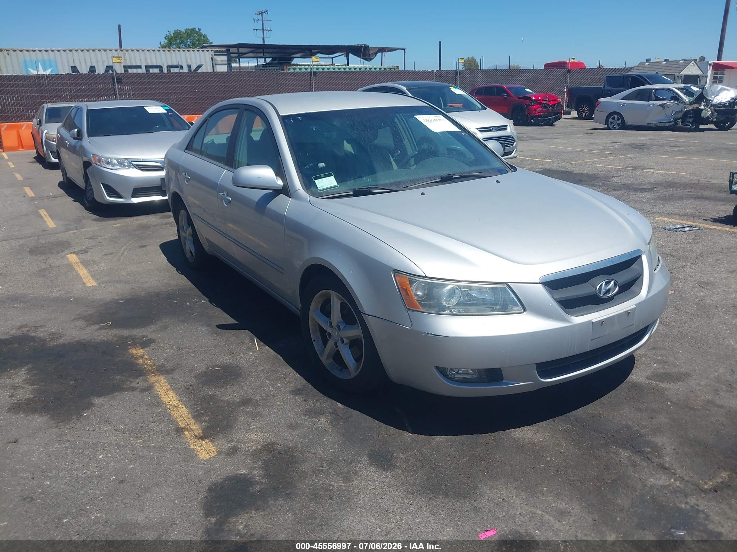 2006 Hyundai Sonata   Silver vin: 5NPEU46F86H041744