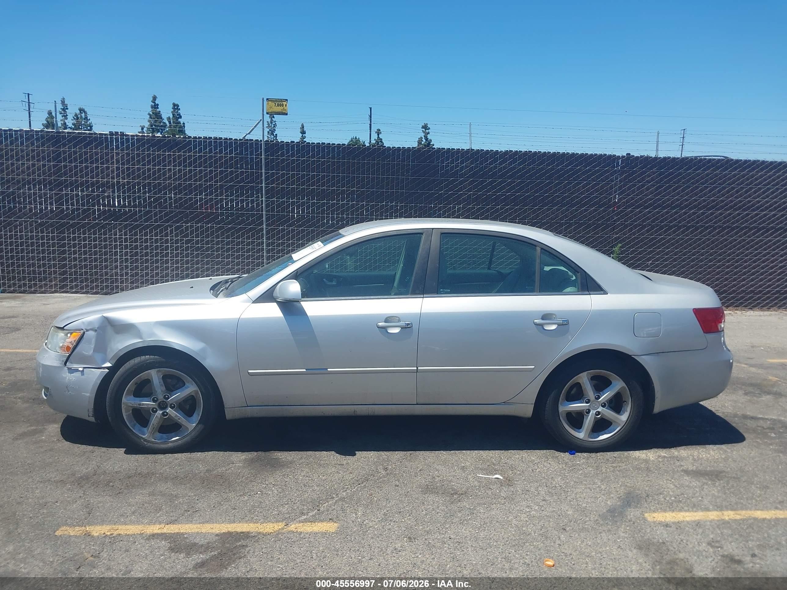 2006 Hyundai Sonata   Silver vin: 5NPEU46F86H041744