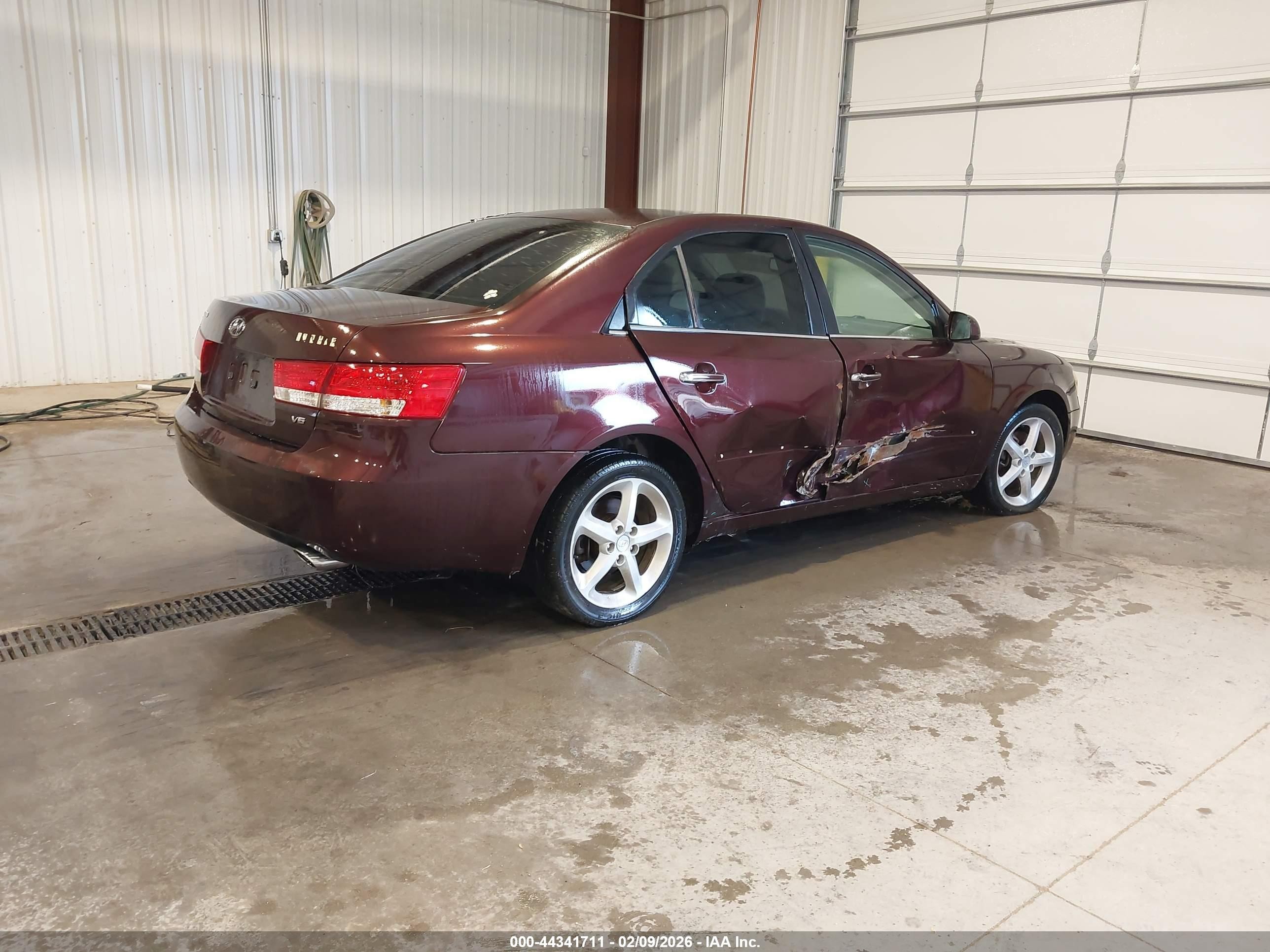 2006 Hyundai Sonata Gls V6/lx V6 Red vin: 5NPEU46F86H042697