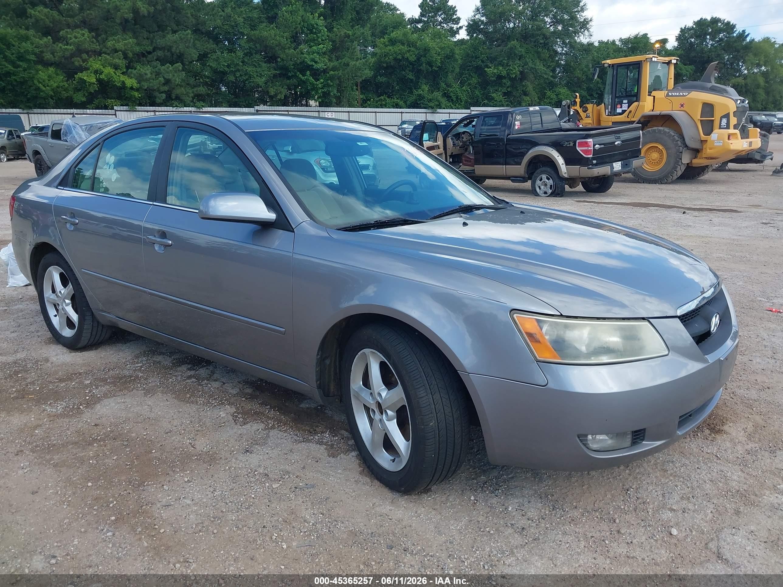 2006 Hyundai Sonata Gls V6/lx V6 Silver vin: 5NPEU46F86H044403