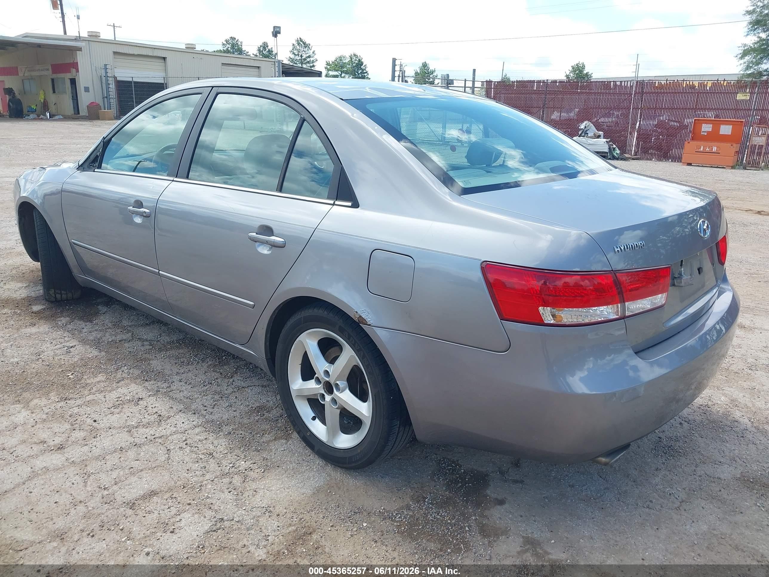 2006 Hyundai Sonata Gls V6/lx V6 Silver vin: 5NPEU46F86H044403