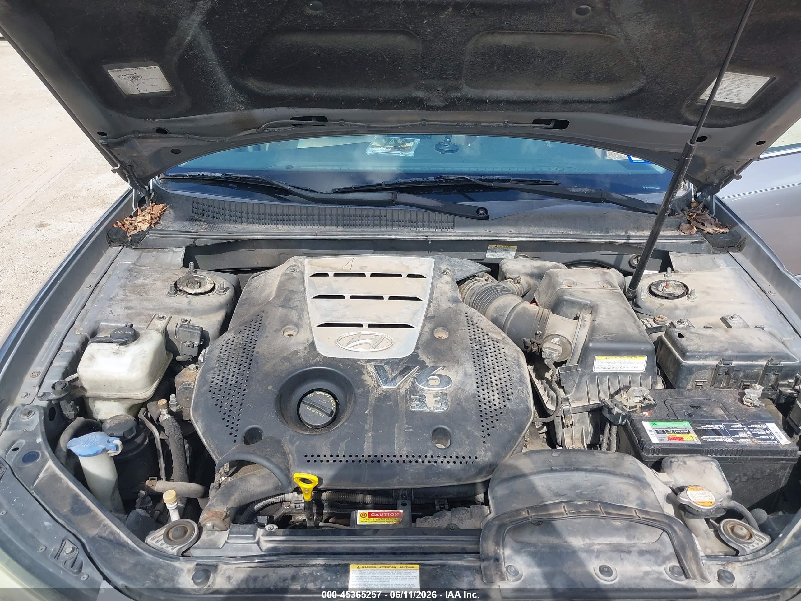 2006 Hyundai Sonata Gls V6/lx V6 Silver vin: 5NPEU46F86H044403