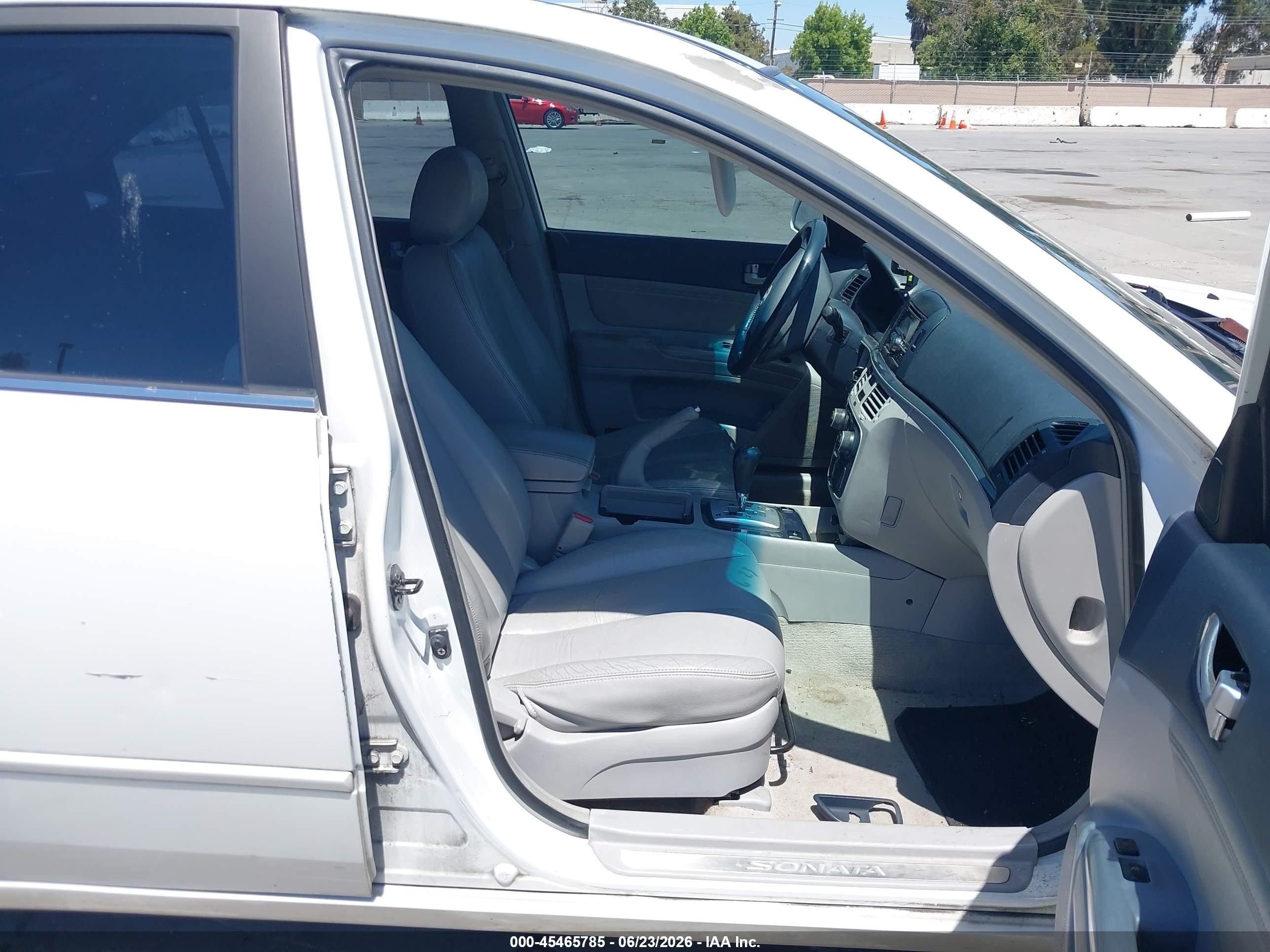 2006 Hyundai Sonata Gls V6/lx V6 White vin: 5NPEU46F86H072721