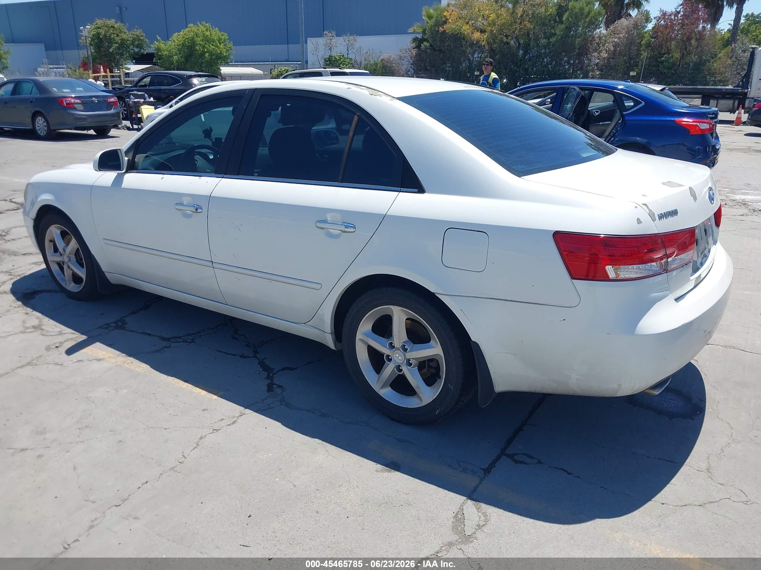 2006 Hyundai Sonata Gls V6/lx V6 White vin: 5NPEU46F86H072721