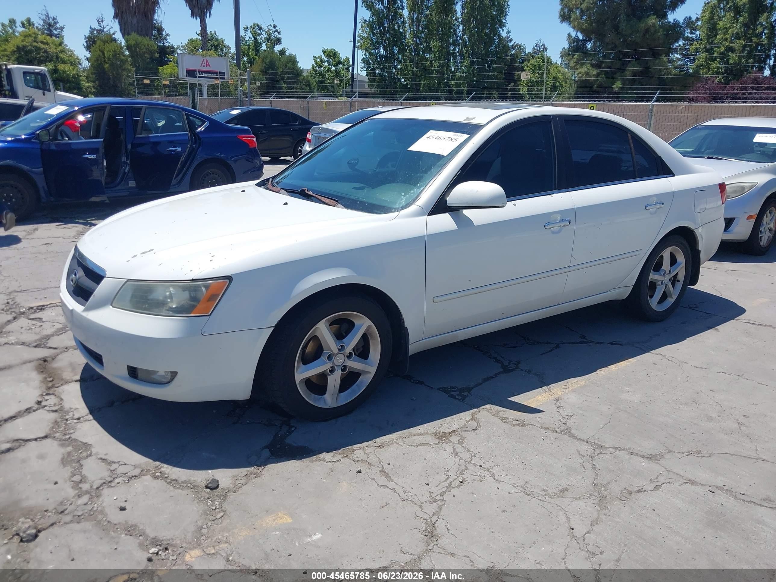 2006 Hyundai Sonata Gls V6/lx V6 White vin: 5NPEU46F86H072721