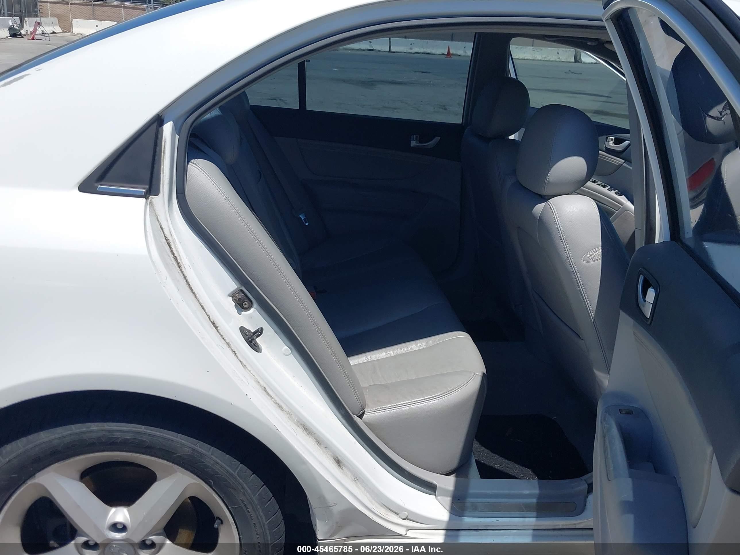 2006 Hyundai Sonata Gls V6/lx V6 White vin: 5NPEU46F86H072721