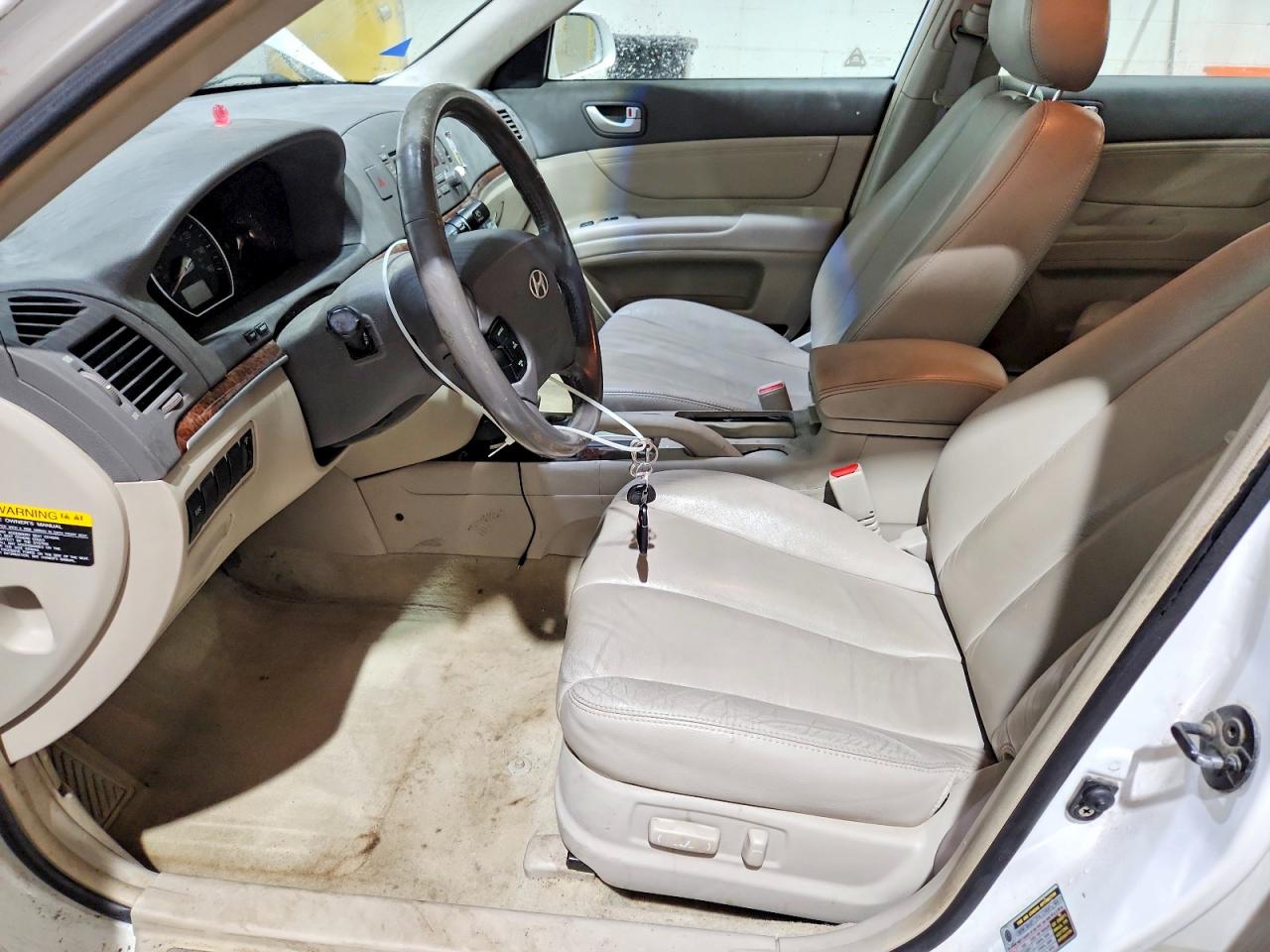 2006 Hyundai Sonata Gls V6 White vin: 5NPEU46F86H105443