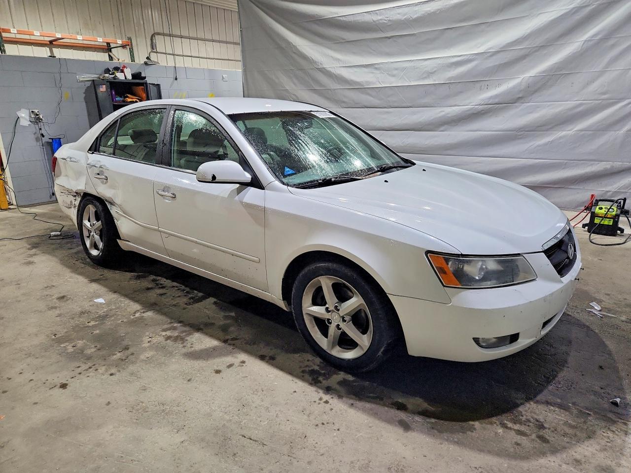 2006 Hyundai Sonata Gls V6 White vin: 5NPEU46F86H105443
