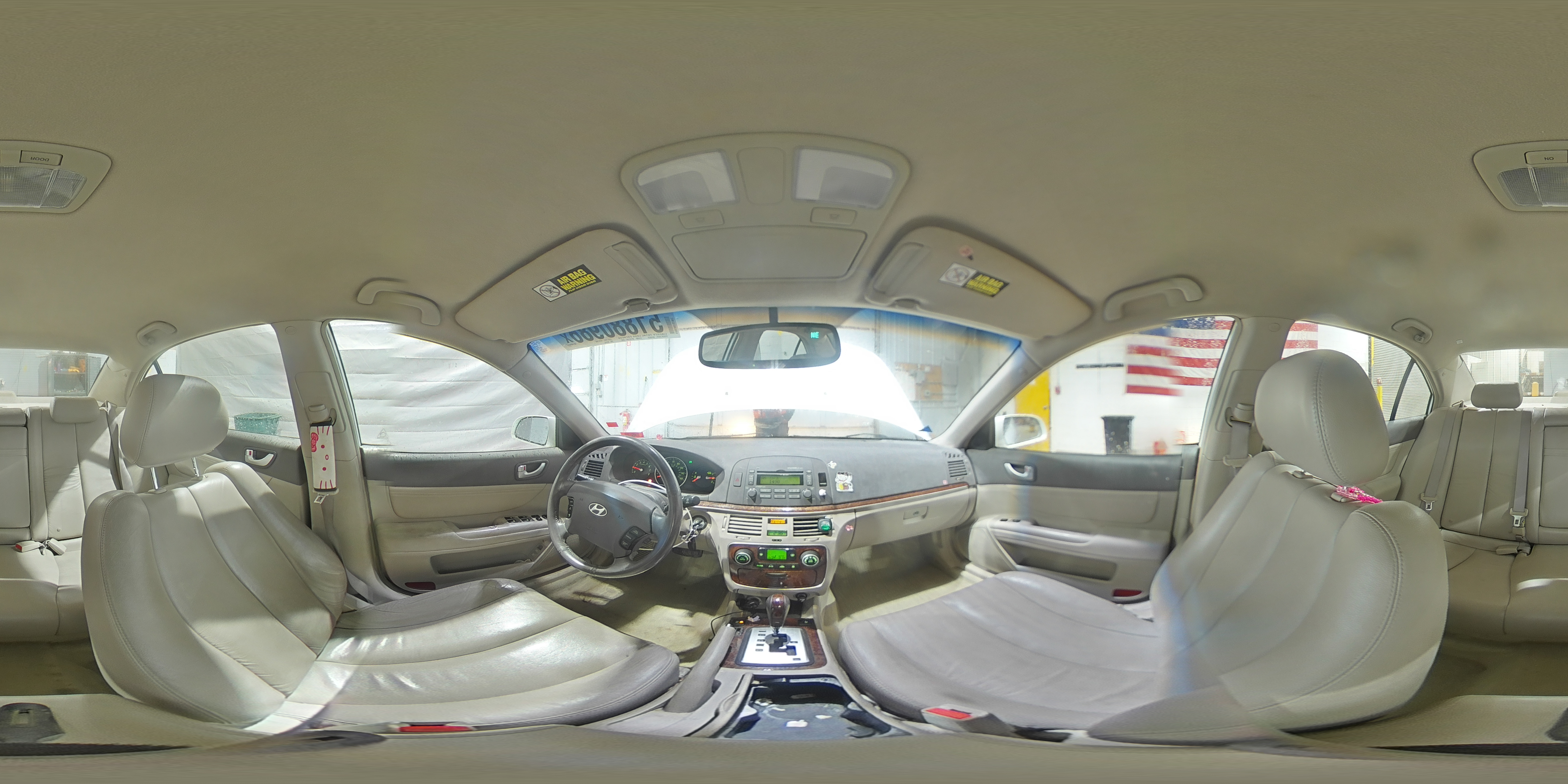 2006 Hyundai Sonata Gls V6 White vin: 5NPEU46F86H105443