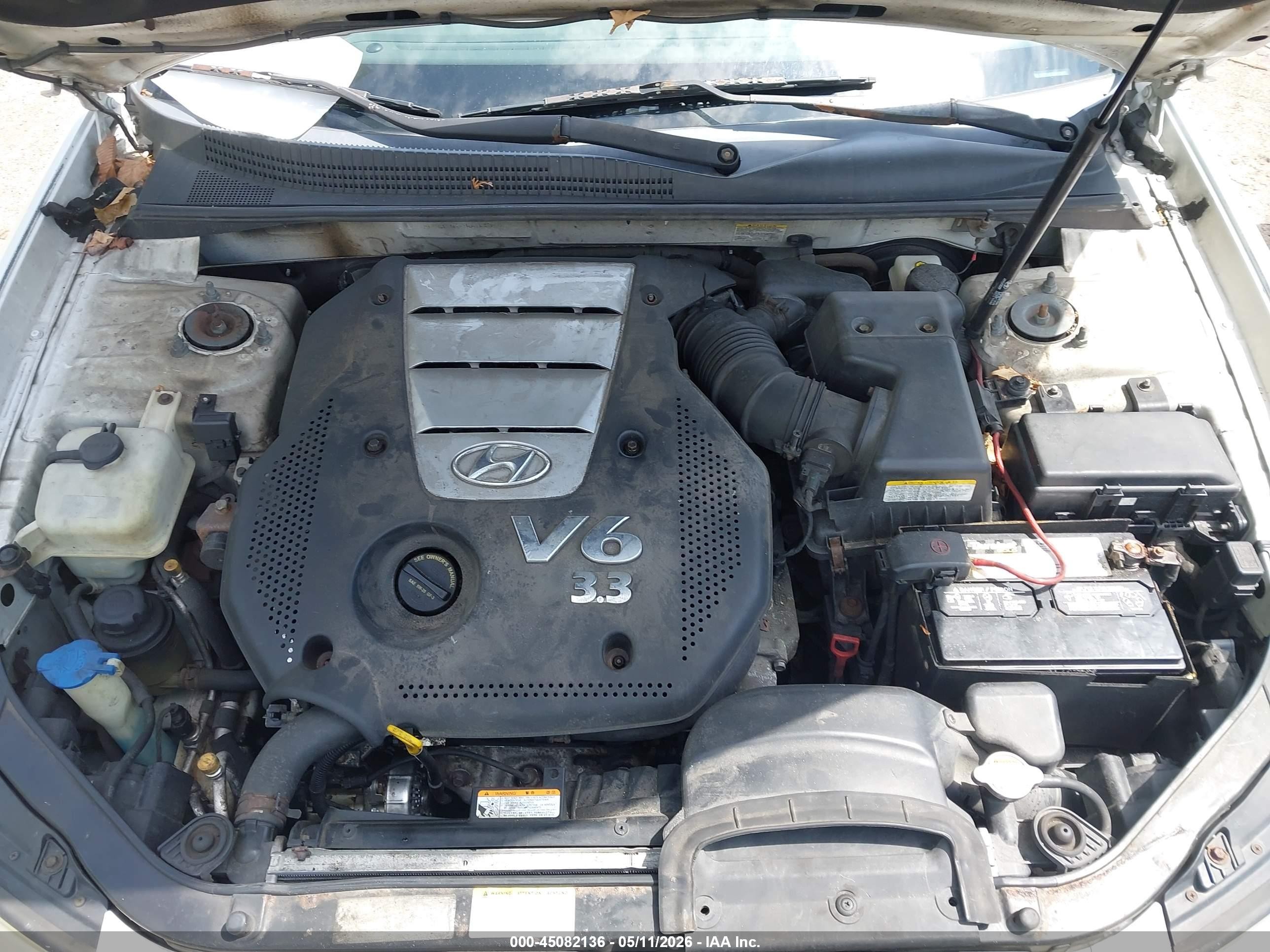 2006 Hyundai Sonata Gls V6/lx V6 White vin: 5NPEU46F86H110402