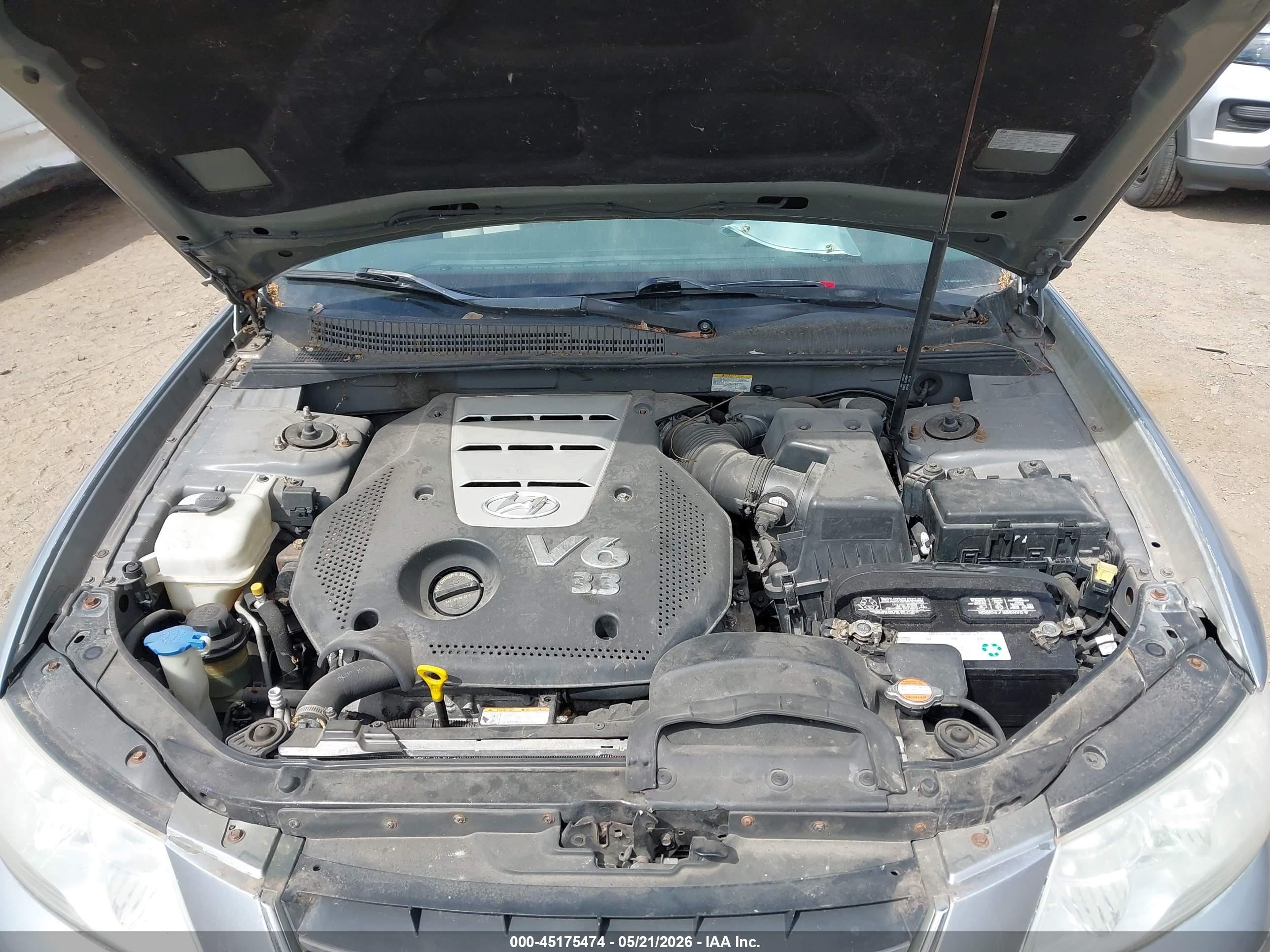 2006 Hyundai Sonata Gls V6/lx V6 Silver vin: 5NPEU46F86H111842