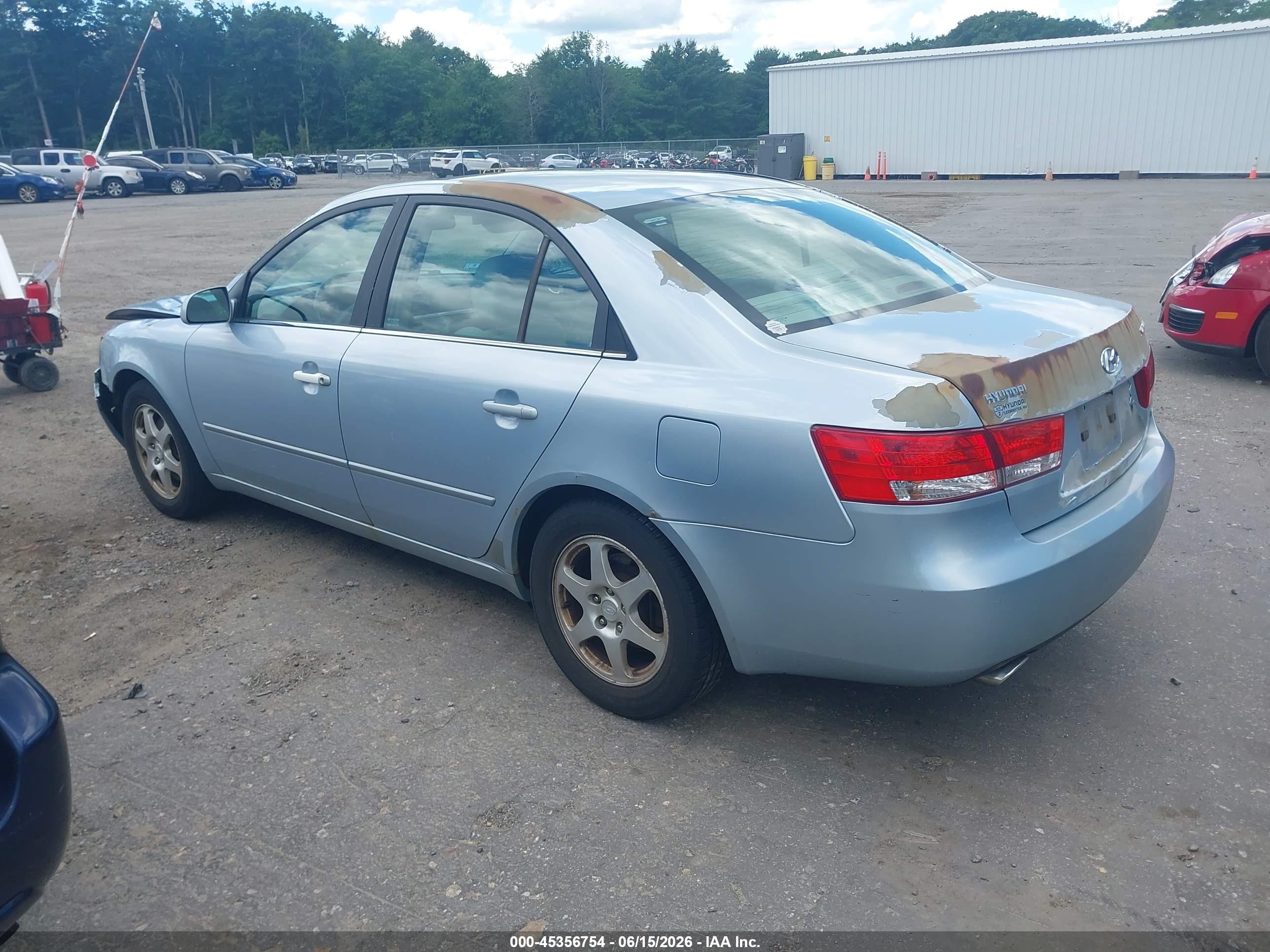 2006 Hyundai Sonata   Blue vin: 5NPEU46F86H127989