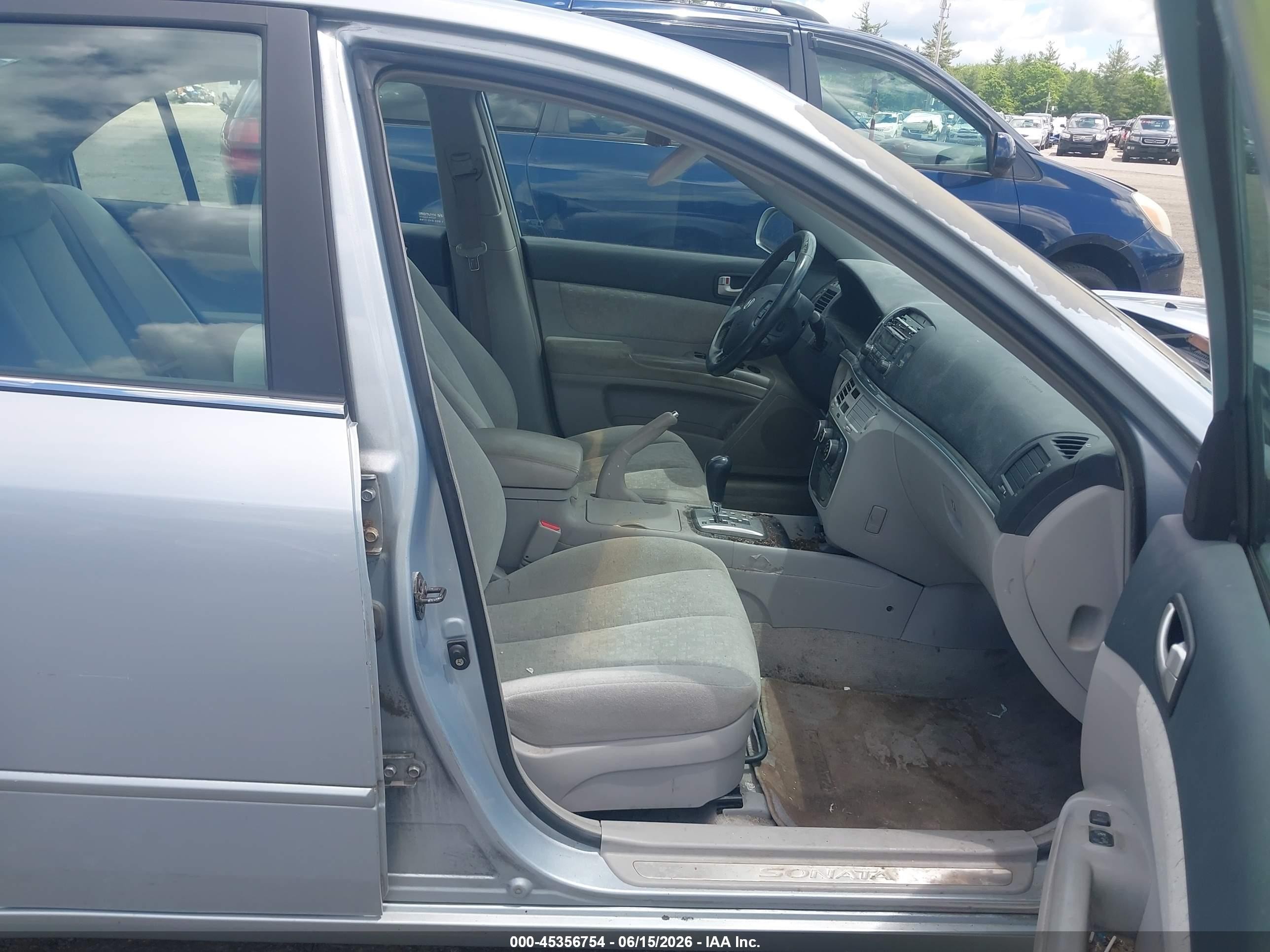 2006 Hyundai Sonata   Blue vin: 5NPEU46F86H127989