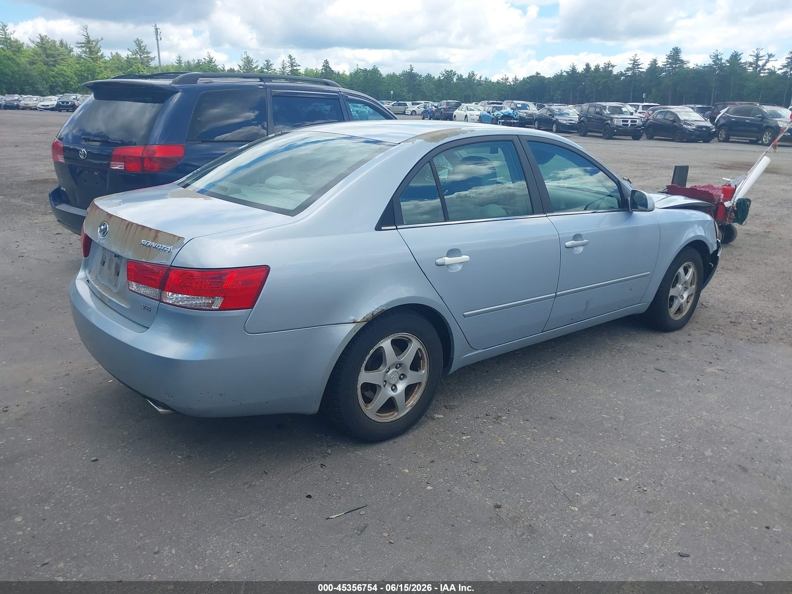 2006 Hyundai Sonata   Blue vin: 5NPEU46F86H127989