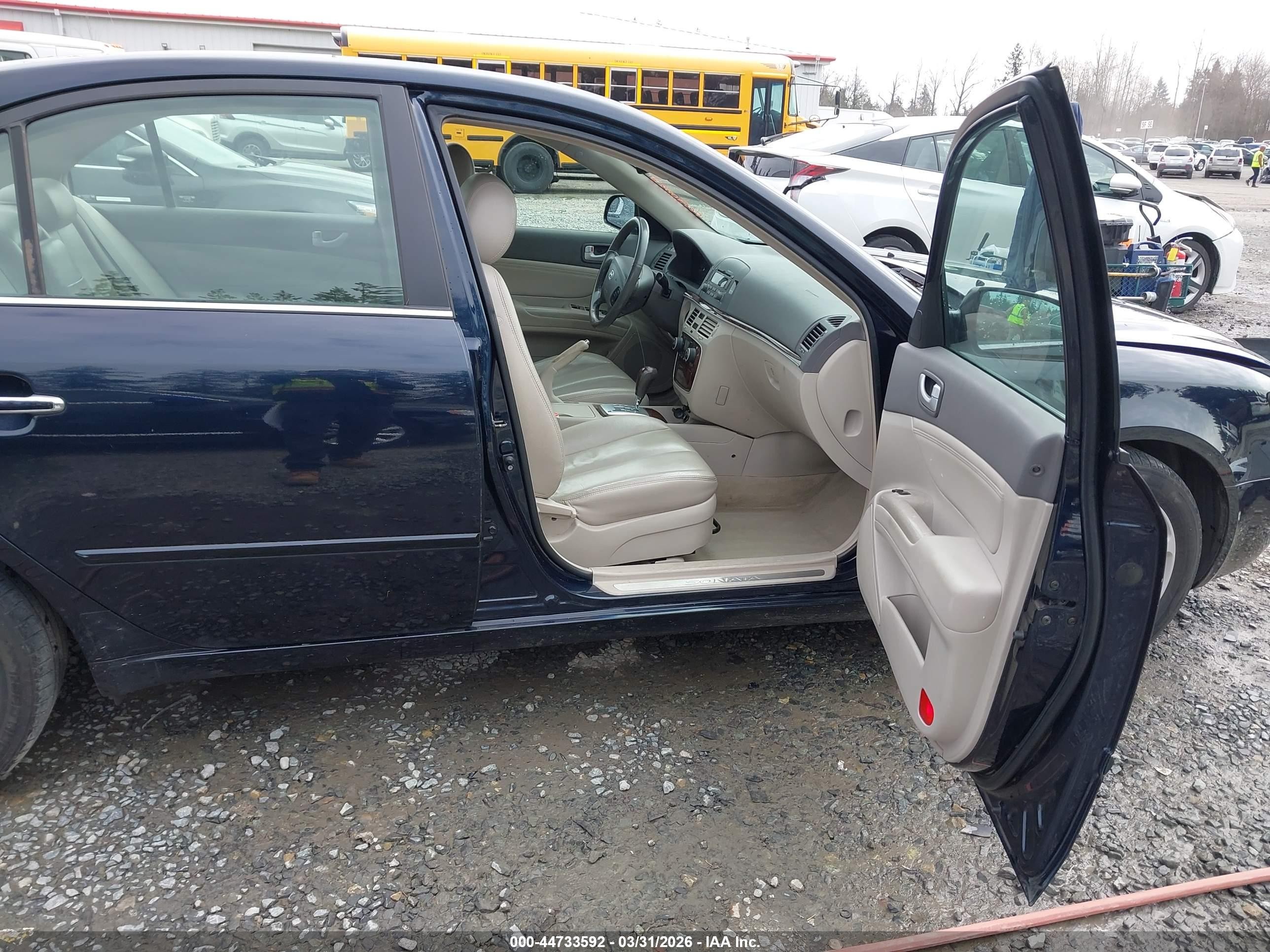 2006 Hyundai Sonata Gls V6/lx V6 Dark Blue vin: 5NPEU46F86H129435