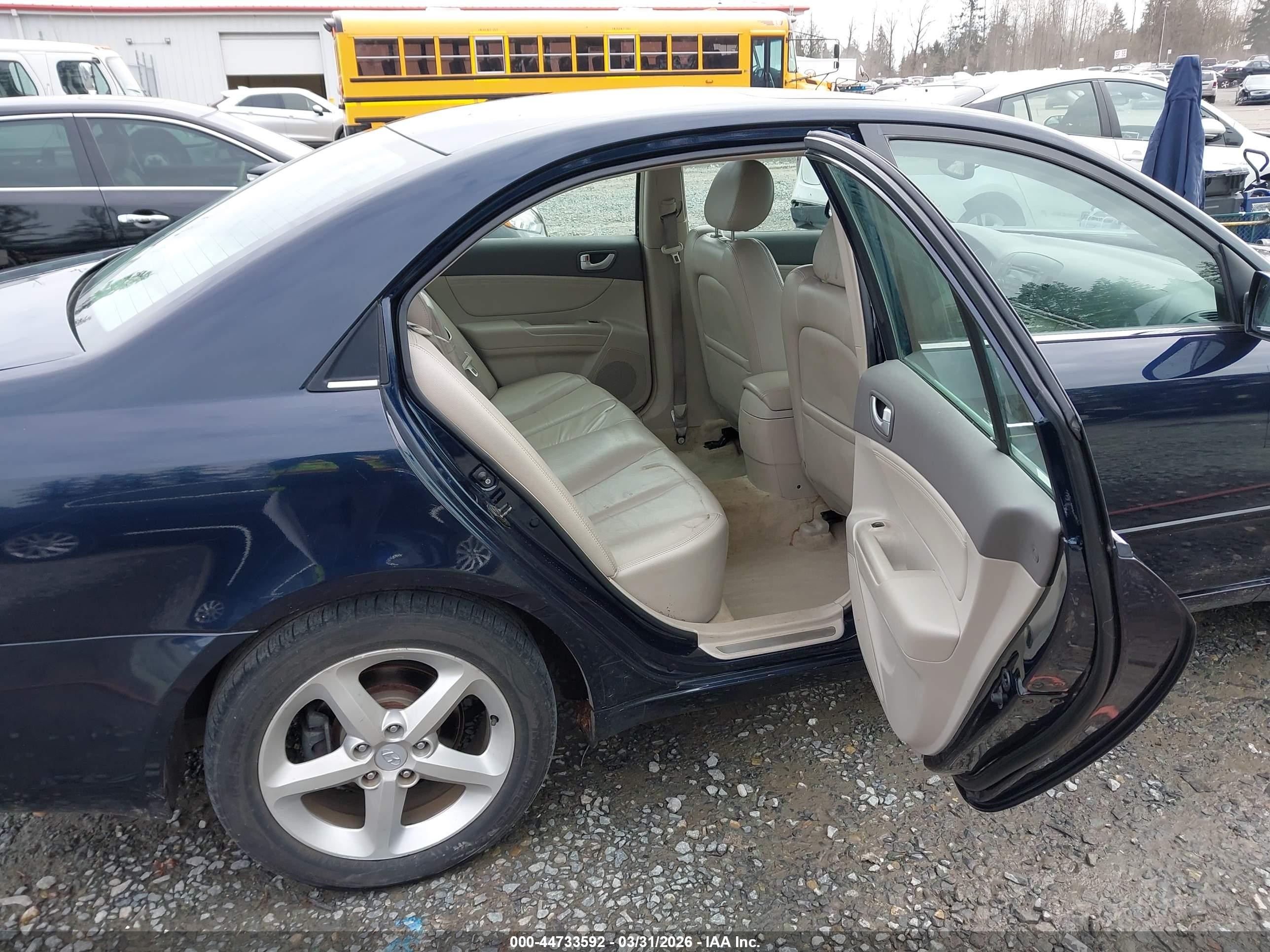 2006 Hyundai Sonata Gls V6/lx V6 Dark Blue vin: 5NPEU46F86H129435