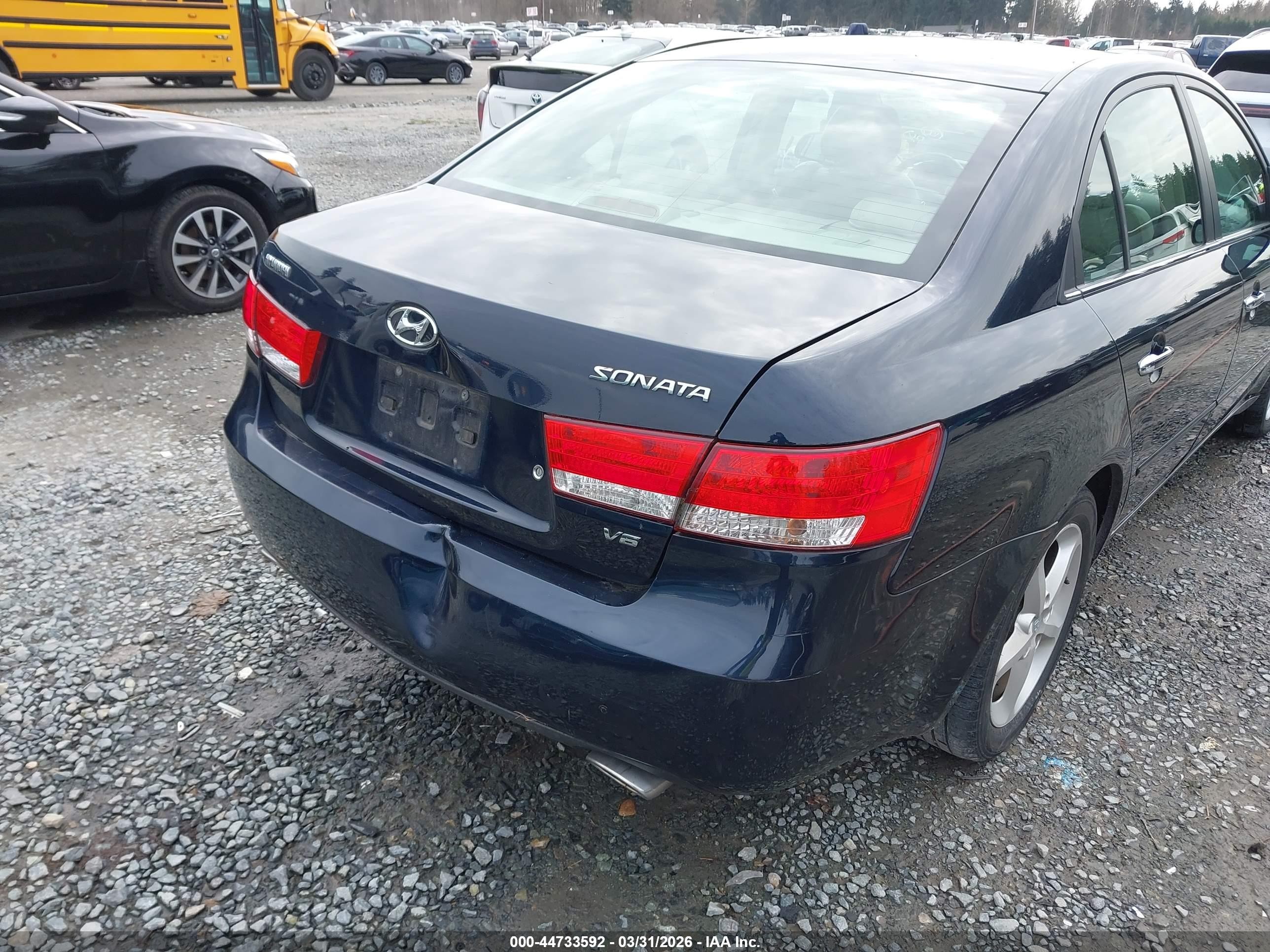 2006 Hyundai Sonata Gls V6/lx V6 Dark Blue vin: 5NPEU46F86H129435