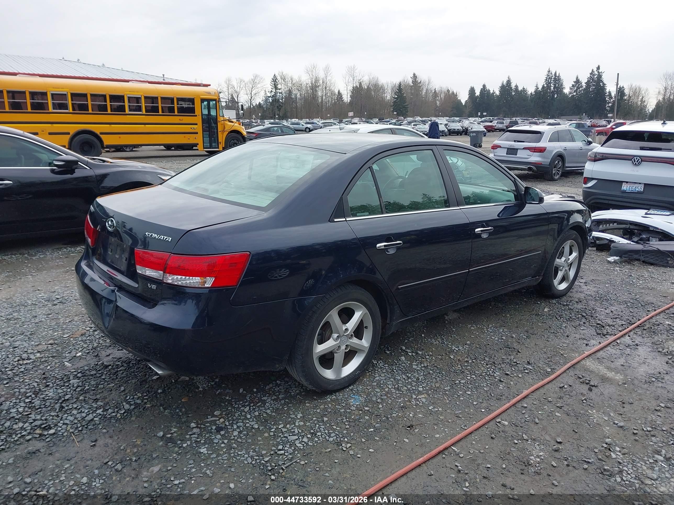 2006 Hyundai Sonata Gls V6/lx V6 Dark Blue vin: 5NPEU46F86H129435
