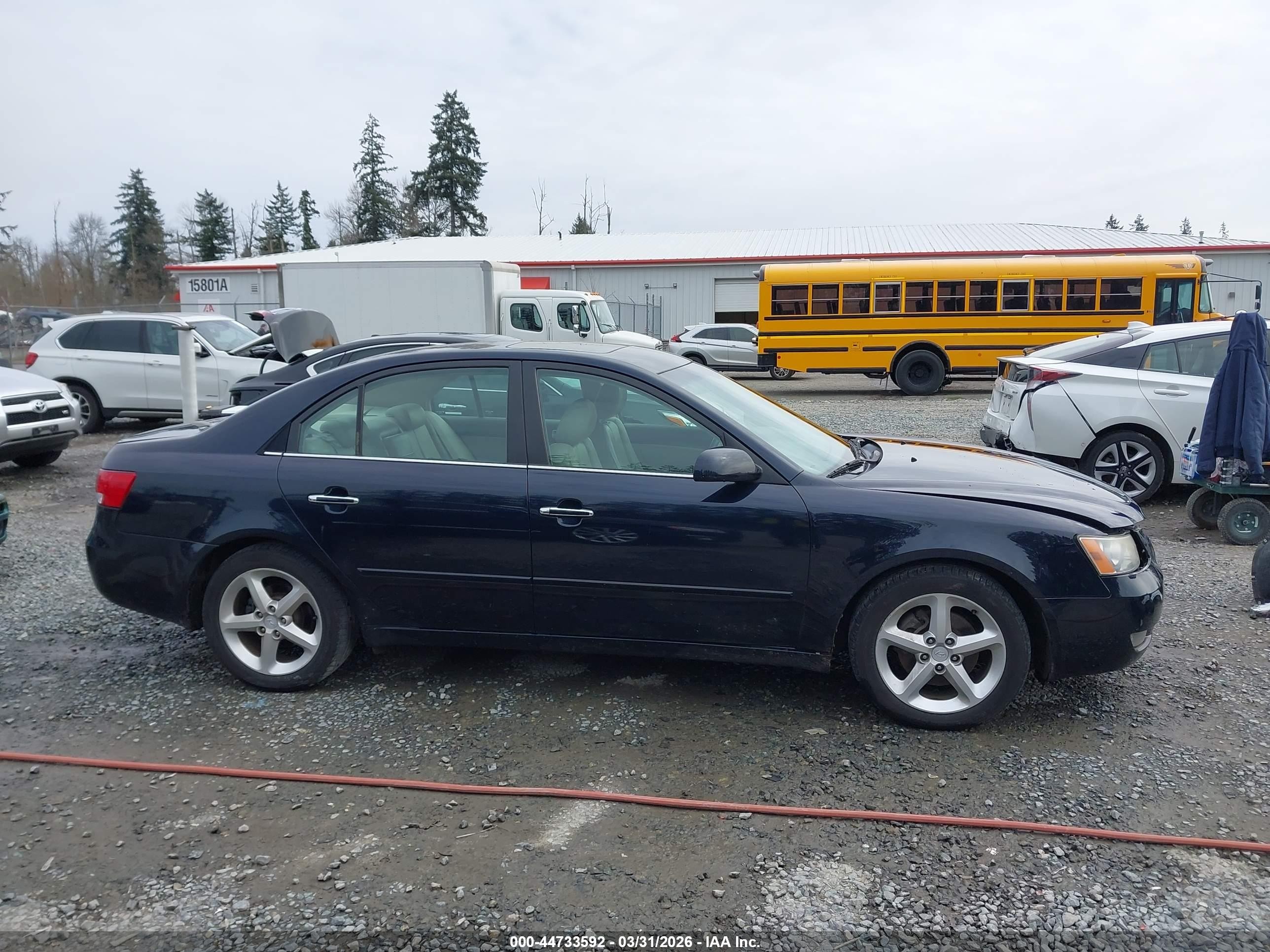 2006 Hyundai Sonata Gls V6/lx V6 Dark Blue vin: 5NPEU46F86H129435