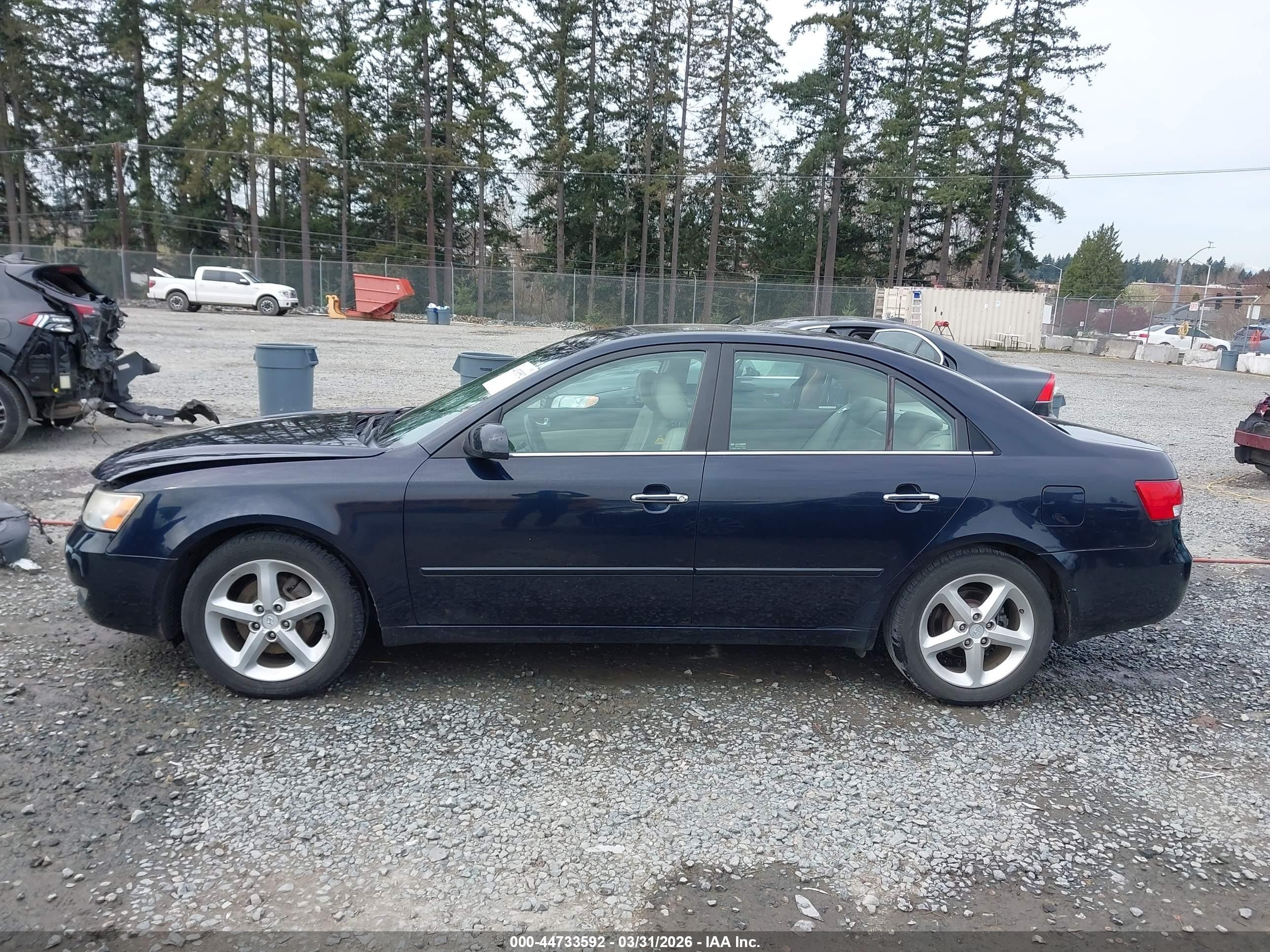 2006 Hyundai Sonata Gls V6/lx V6 Dark Blue vin: 5NPEU46F86H129435
