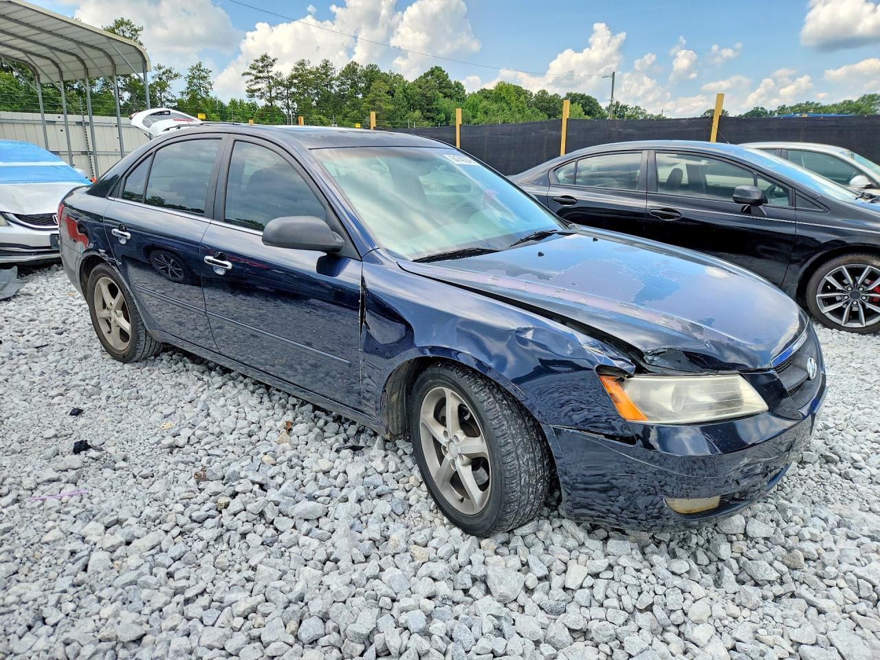 2006 Hyundai Sonata Gls V6 Blue vin: 5NPEU46F86H146199