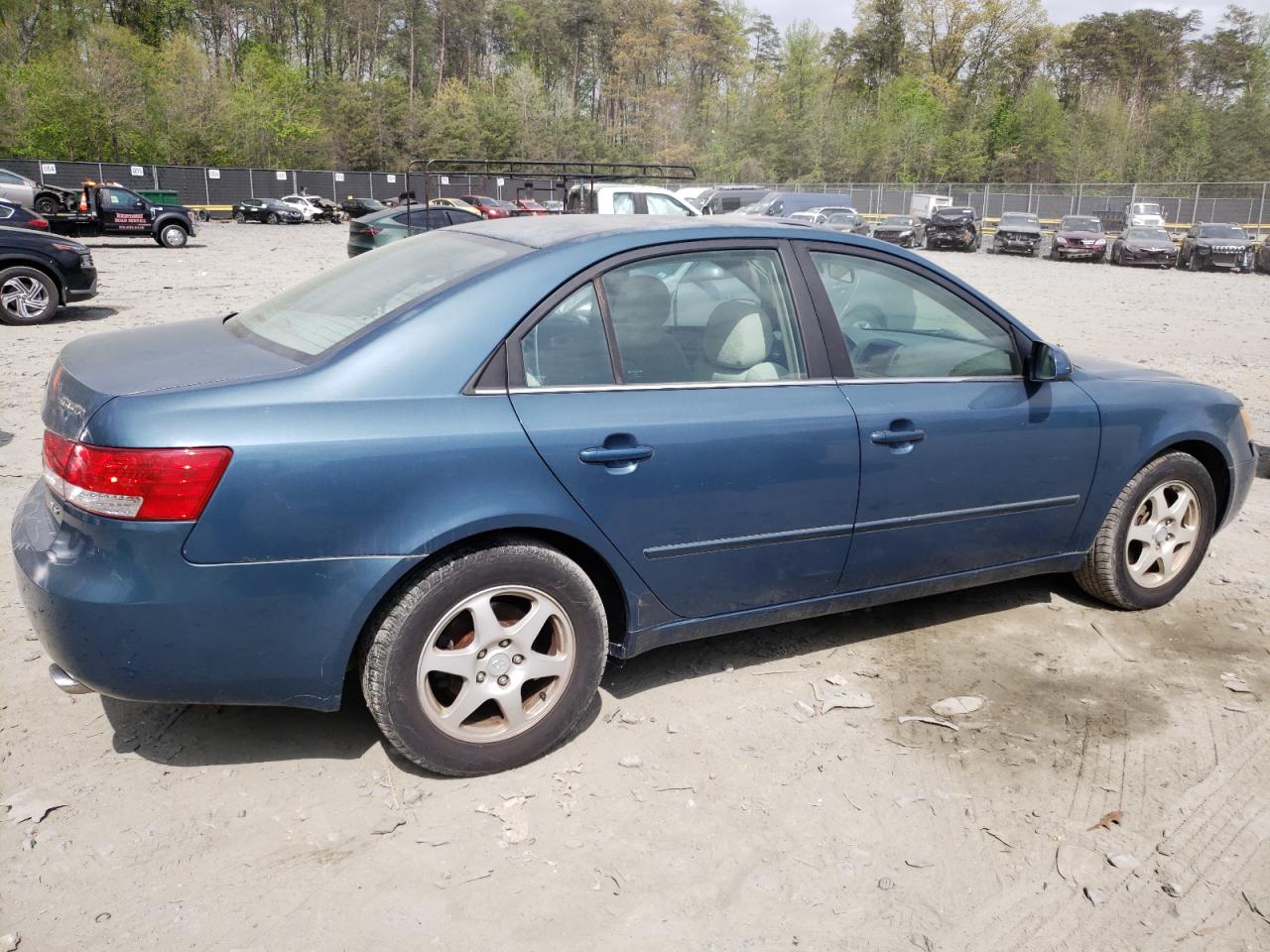 2006 Hyundai Sonata Gls Blue vin: 5NPEU46F86H153461