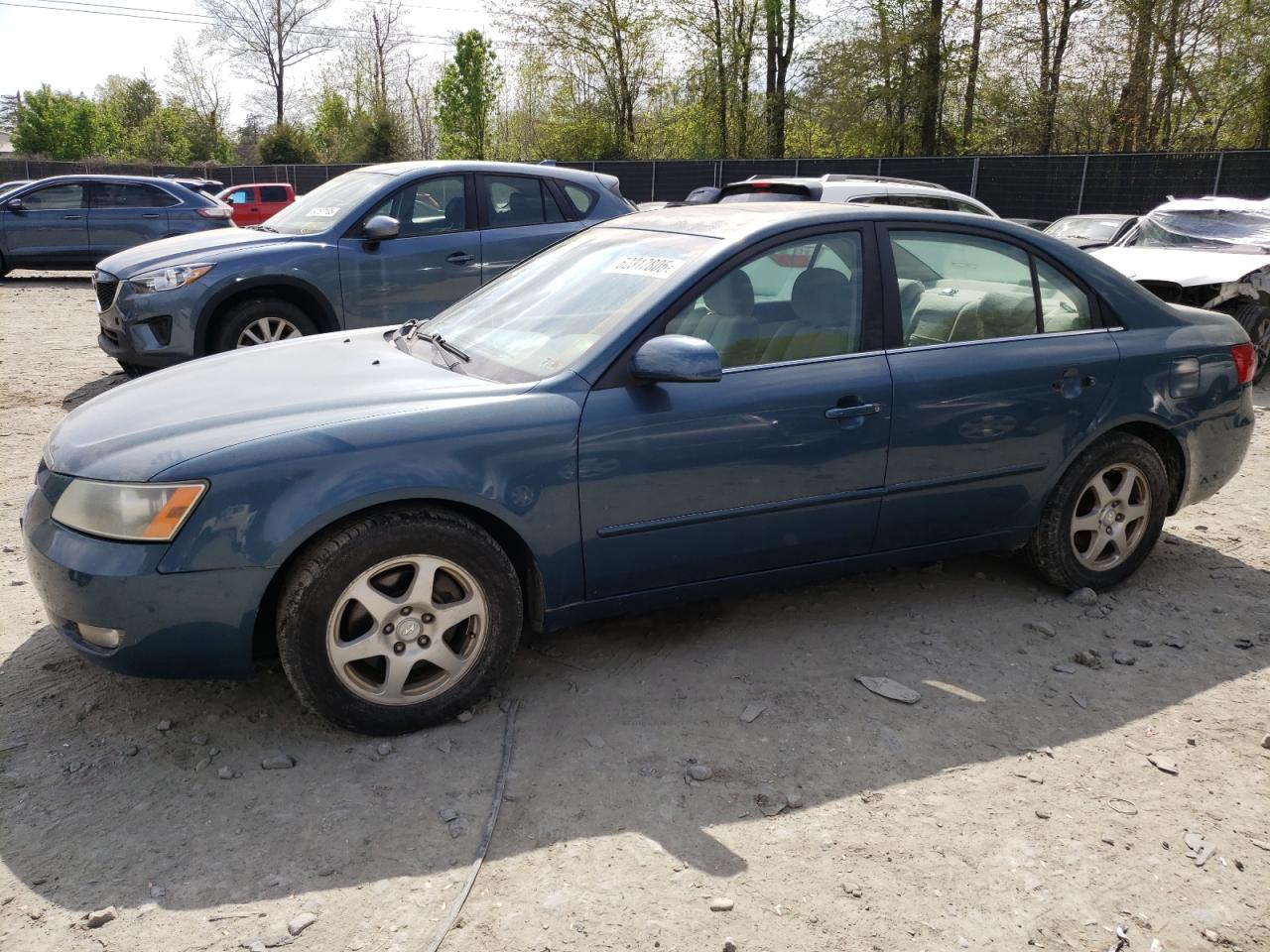 2006 Hyundai Sonata Gls Blue vin: 5NPEU46F86H153461