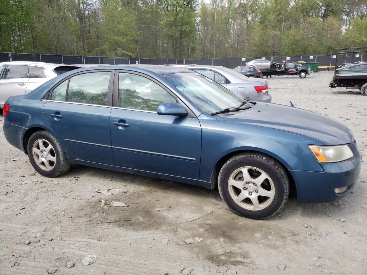 2006 Hyundai Sonata Gls Blue vin: 5NPEU46F86H153461