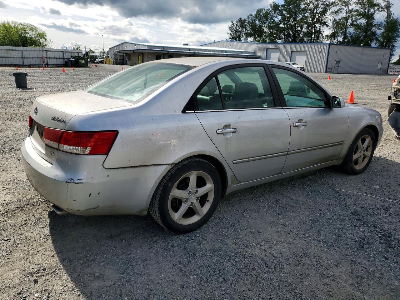 2007 Hyundai Sonata Se Silver vin: 5NPEU46F87H168107