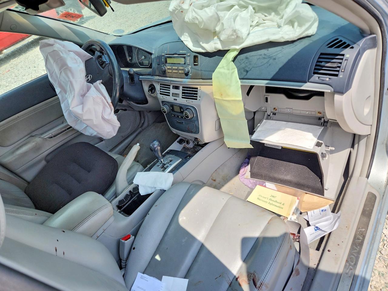 2007 Hyundai Sonata Se Серебряный vin: 5NPEU46F87H175817